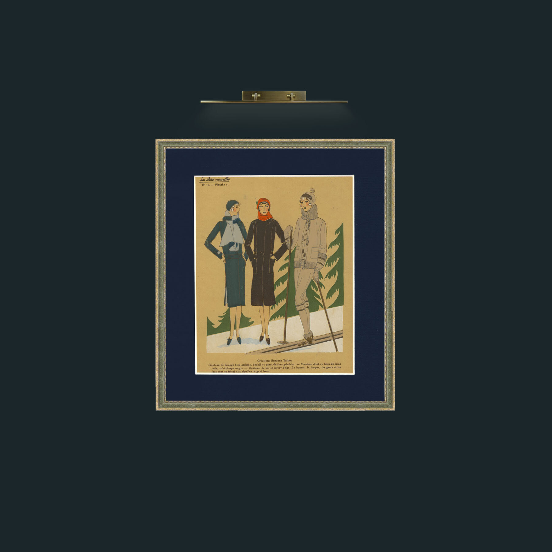 Art-Dressing for the SlopesFrame-2GreenGiltTextured-Mount-3Blue-Art-Dressing for the Slopes.jpg