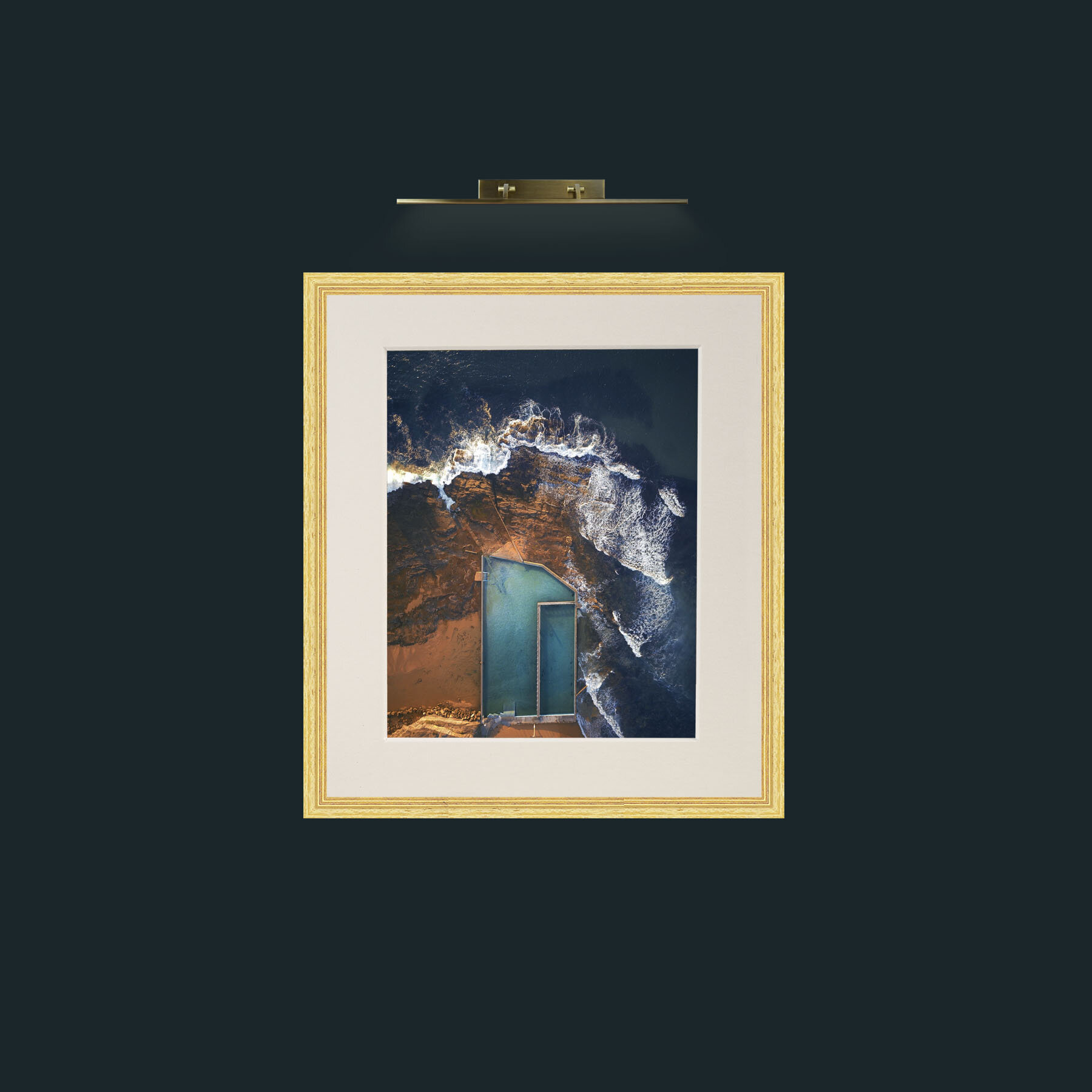 Art-Pool with a view-Frame-4BevelledGilt-Mount-1Antique.jpg