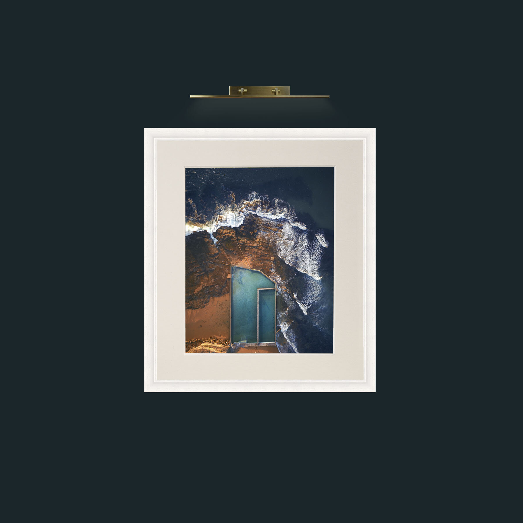 Art-Pool with a view-Frame-5White-Mount-1Antique.jpg