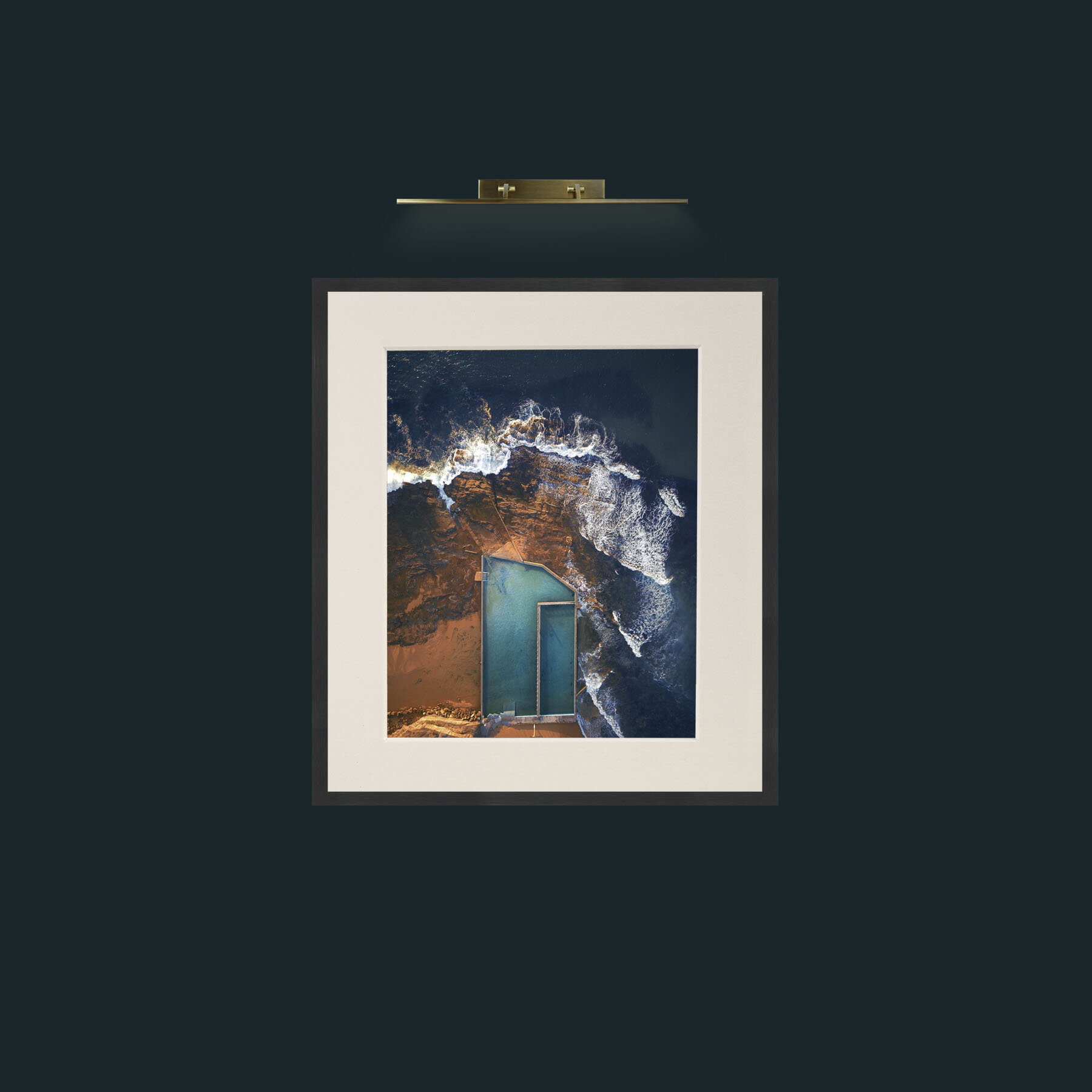 Art-Pool with a view-Frame-7Black-Mount-1Antique.jpg