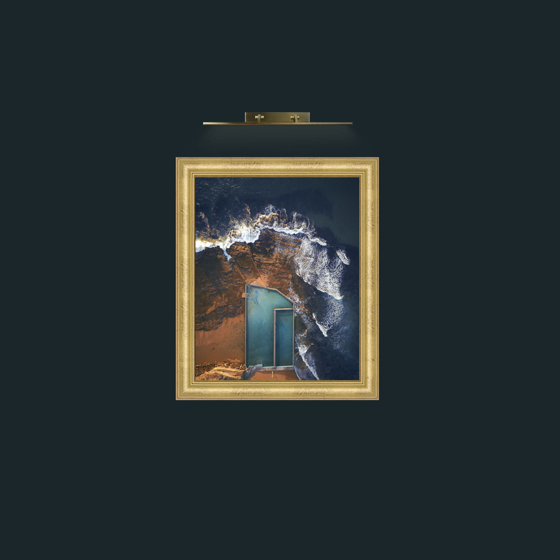 Art-Pool with a view-Frame-8WideGilt.jpg