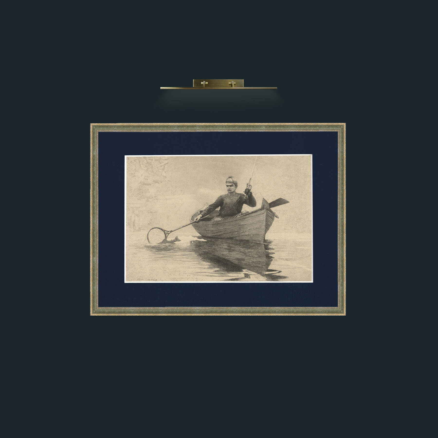 Art-Fishing-Frame-2GreenGiltTextured-Mount-3Blue.jpg
