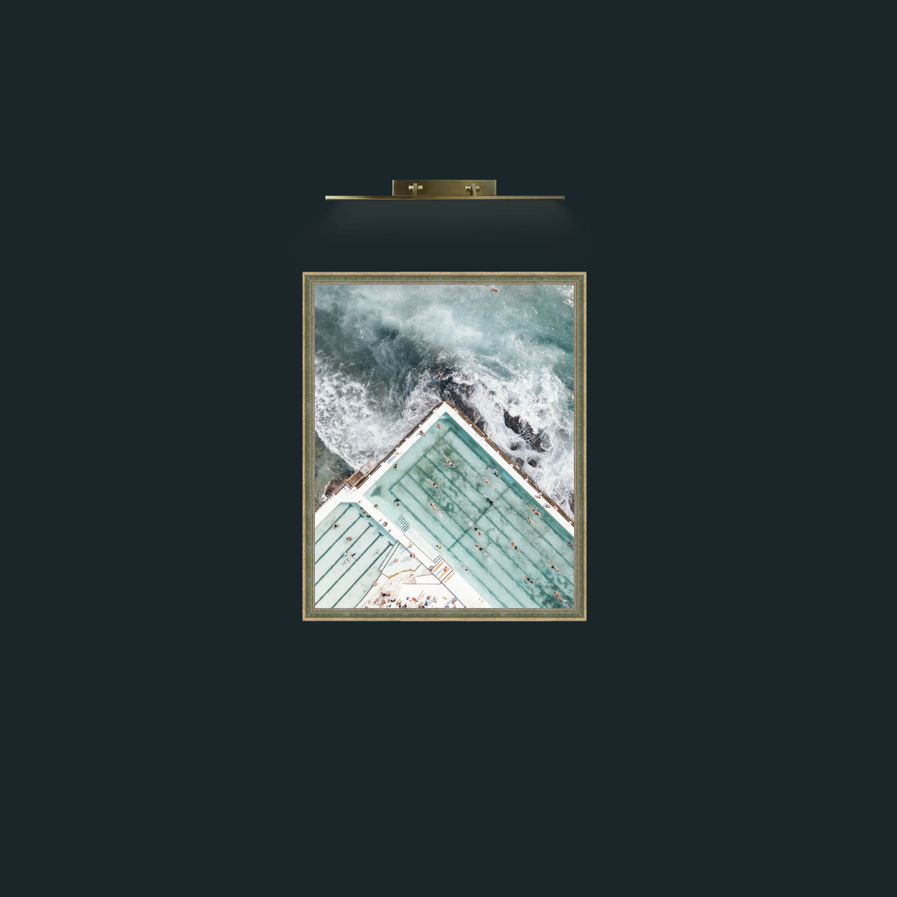 Art-Swimming on the Edge-Frame-2GreenGiltTextured.jpg