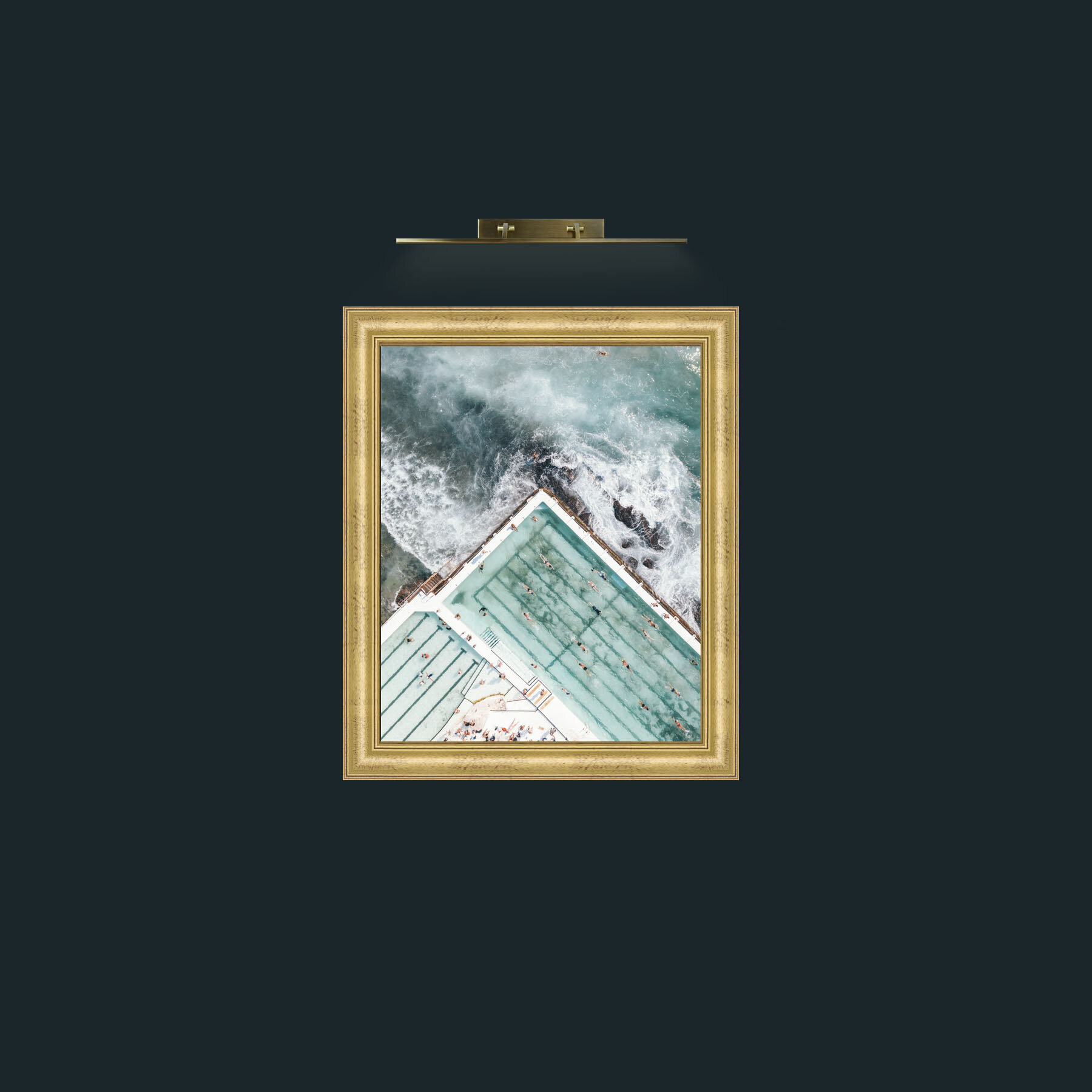 Art-Swimming on the Edge-Frame-8WideGilt.jpg