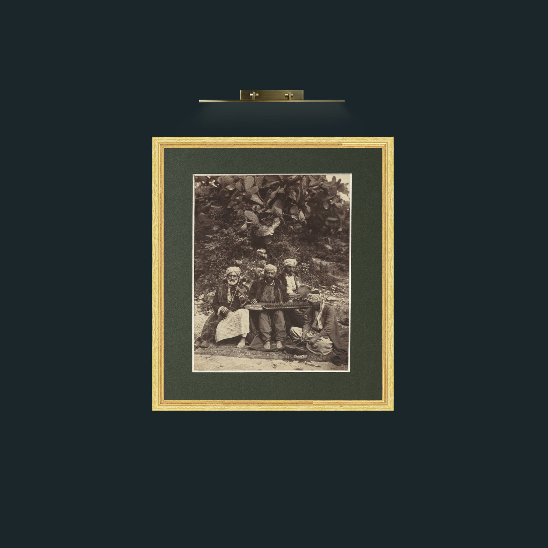 Art-The Band-Frame-4BevelledGilt-Mount-2Green.jpg