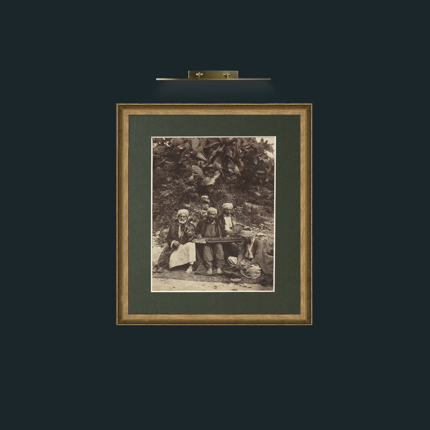 Art-The Band-Frame-8RedGreenGilt-Mount-2Green.jpg