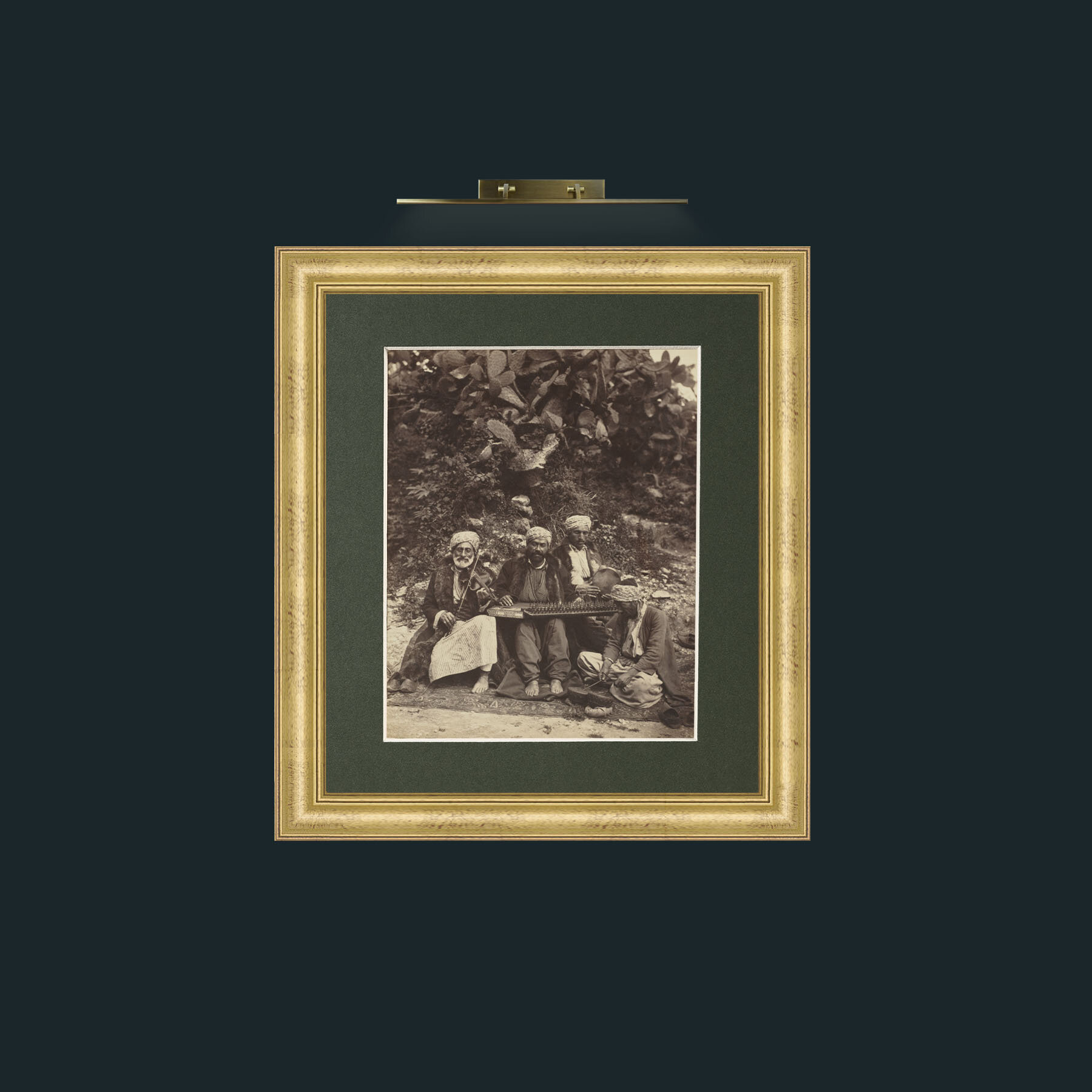 Art-The Band-Frame-9WideGilt-Mount-2Green.jpg