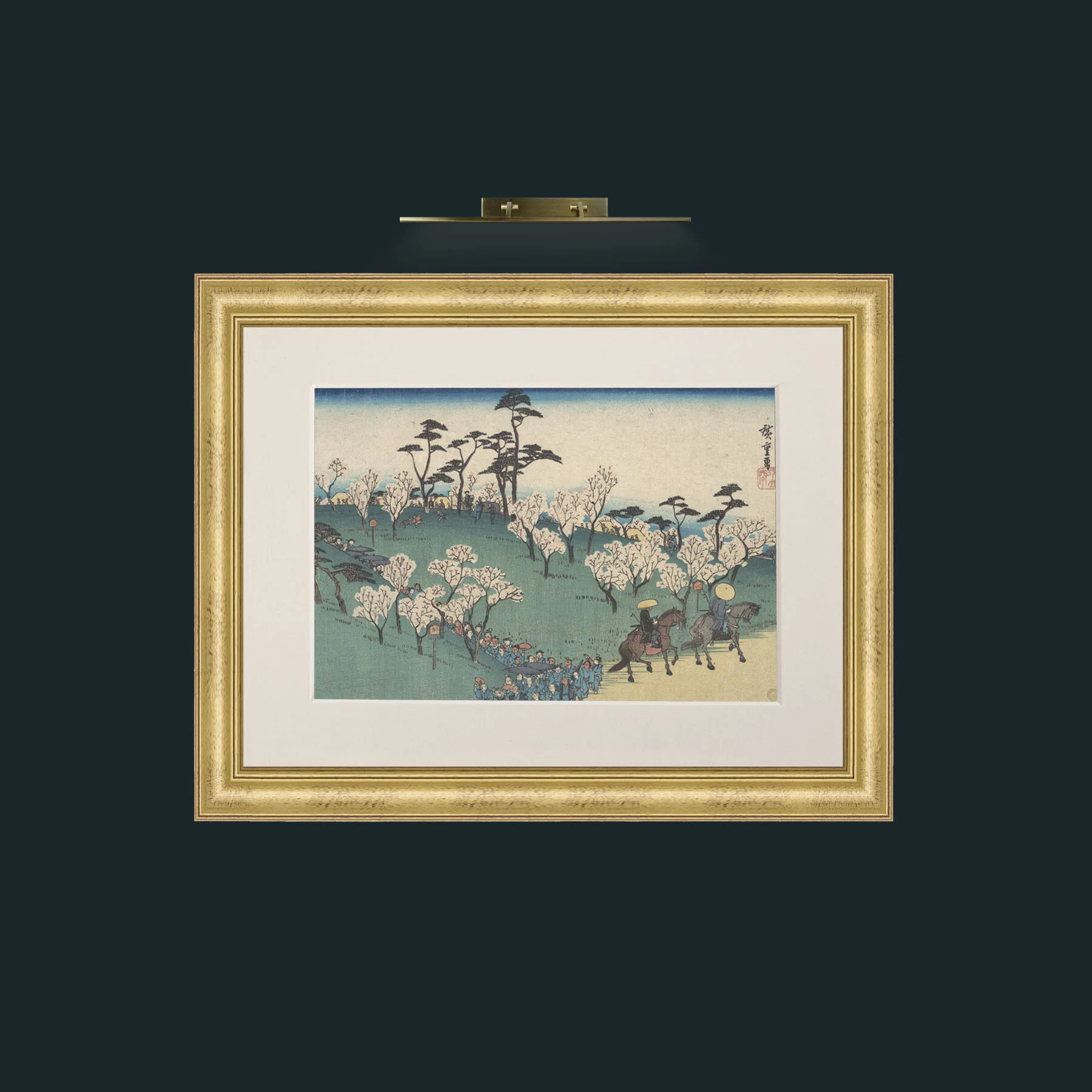 Art-Asakayama Hanami-Frame-9WideGilt-Mount-1Antique.jpg