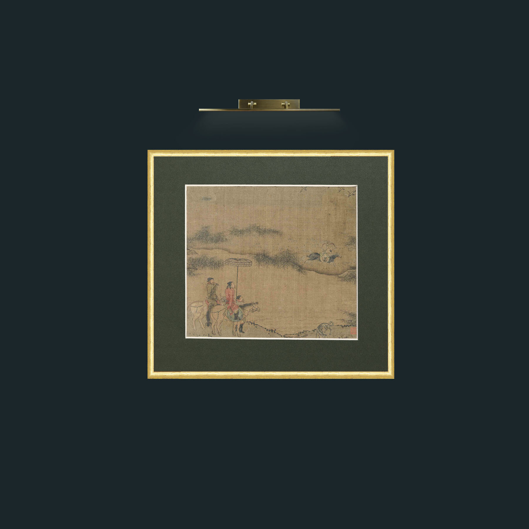 Art-Hunting-Frame-3RoundedGilt-Mount-2Green.jpg