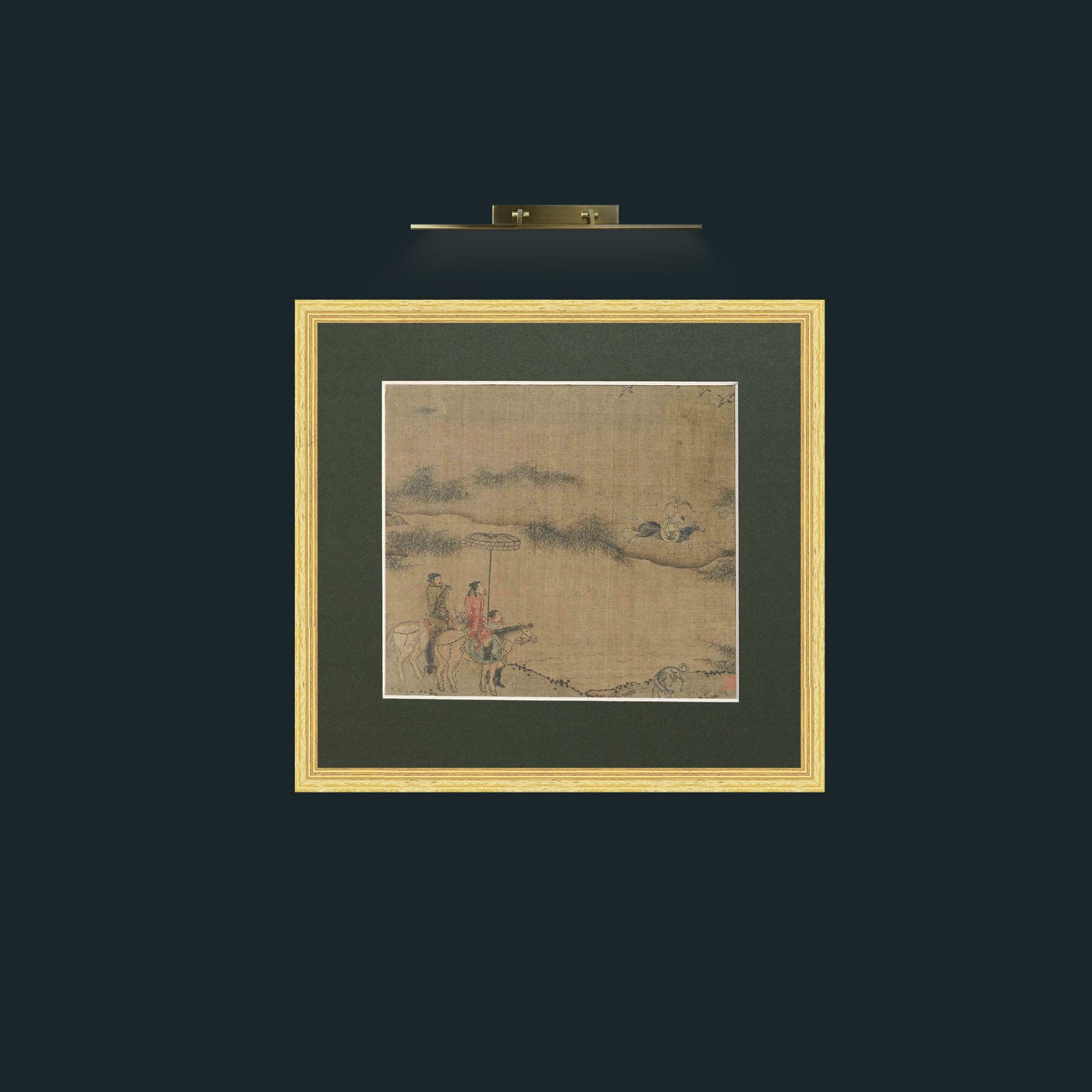 Art-Hunting-Frame-4BevelledGilt-Mount-2Green.jpg
