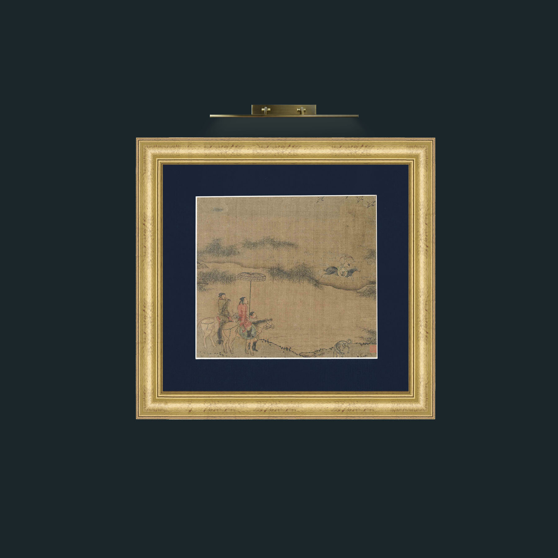 Art-Hunting-Frame-9WideGilt-Mount-3Blue.jpg