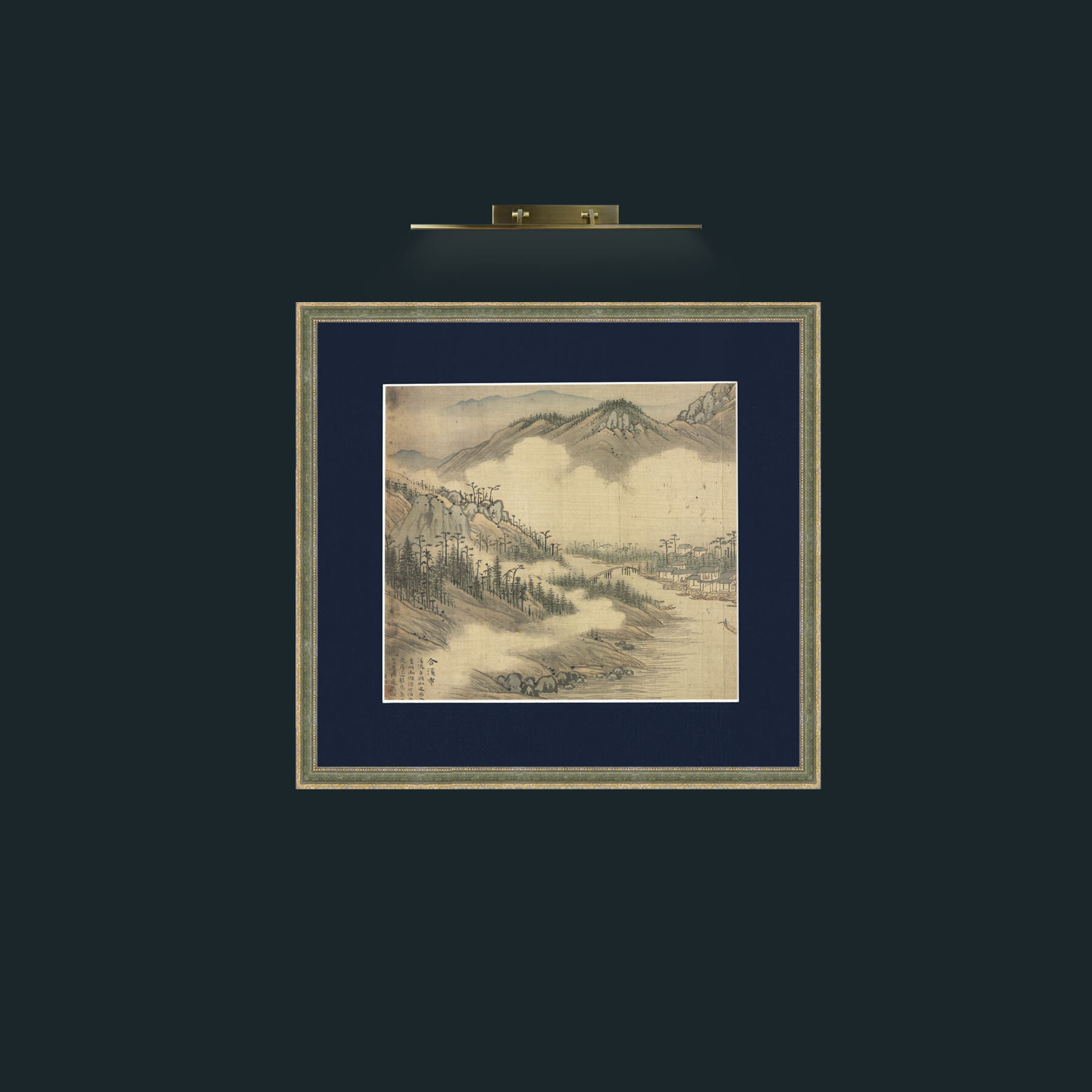 Art-Eighteen Views of Huzhou-Frame-2GreenGiltTextured-Mount-3Blue.jpg