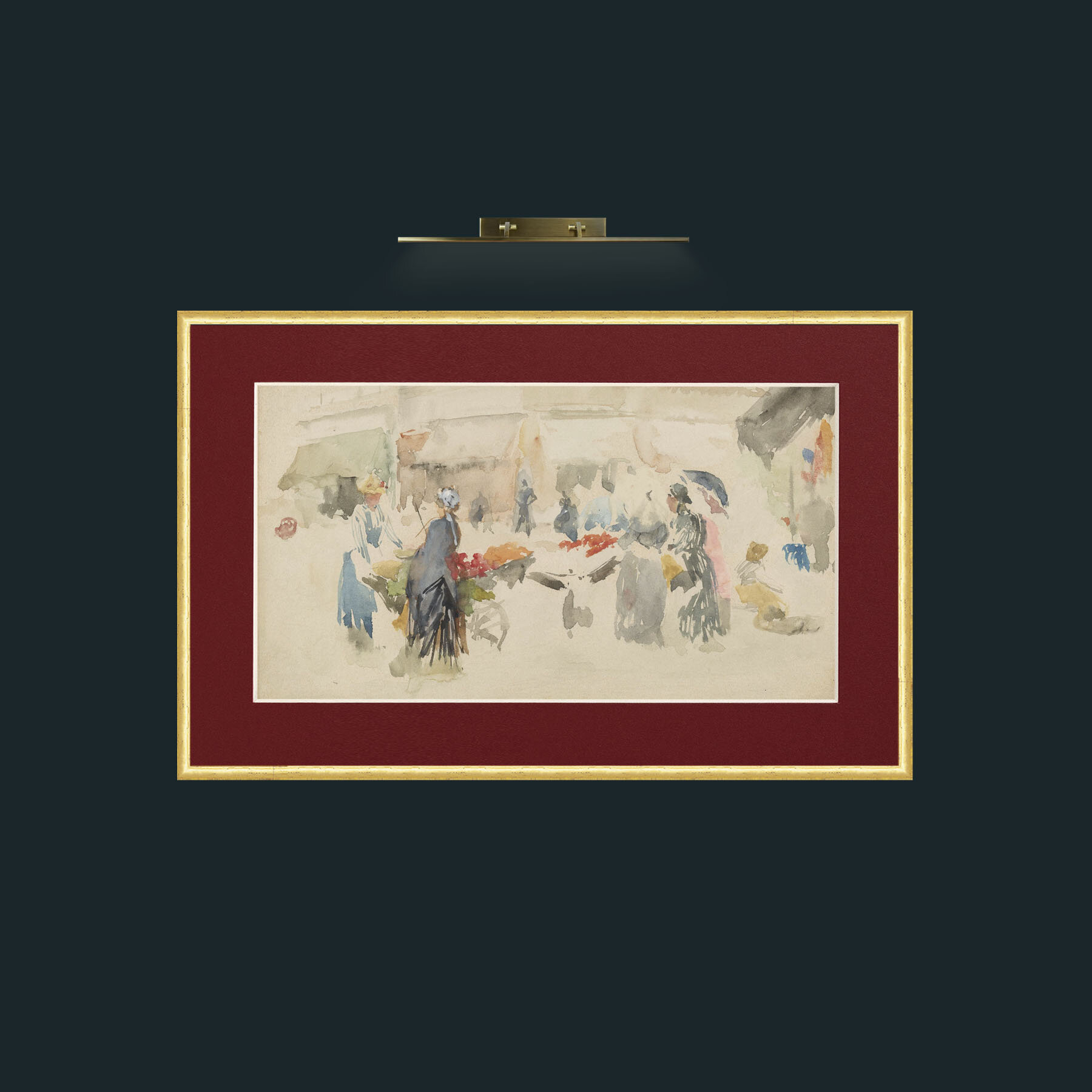 Art-Market Square.jpg-Frame-3RoundedGilt-Mount-4Red.jpg