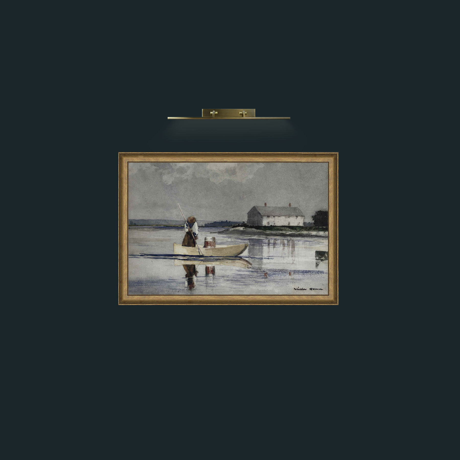 Art-Morning Fishing-Frame-8RedGreenGilt.jpg