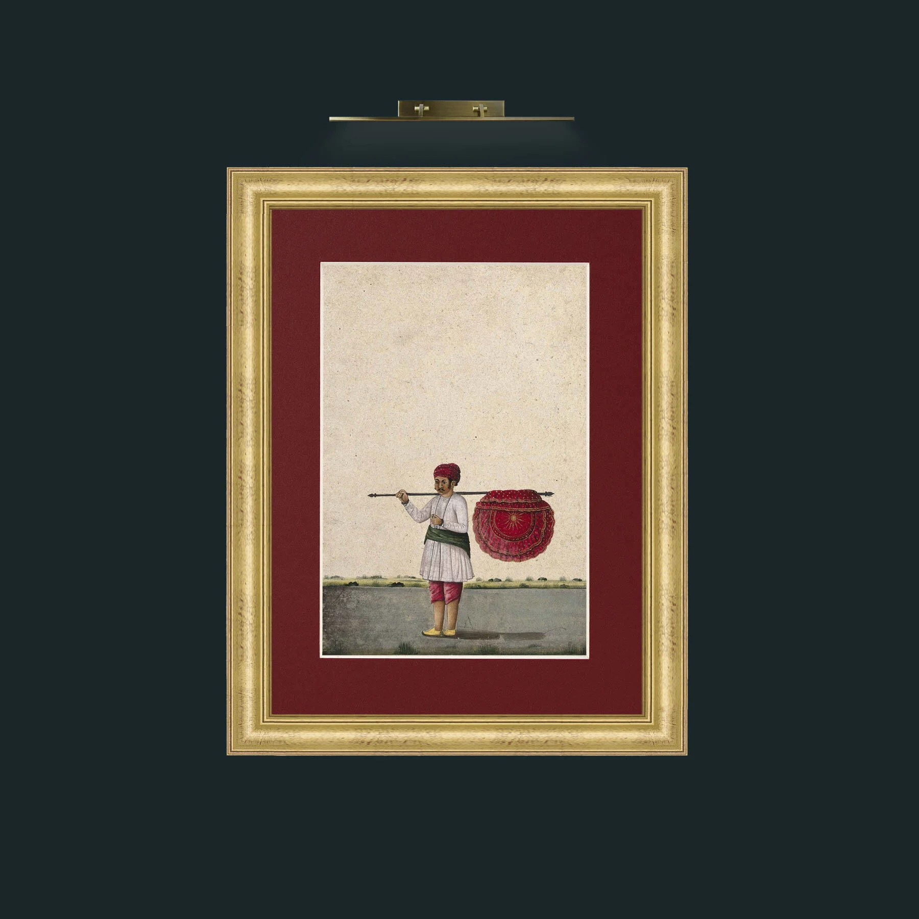 Art-On the Road.jpg-Frame-9WideGilt-Mount-4Red.jpg