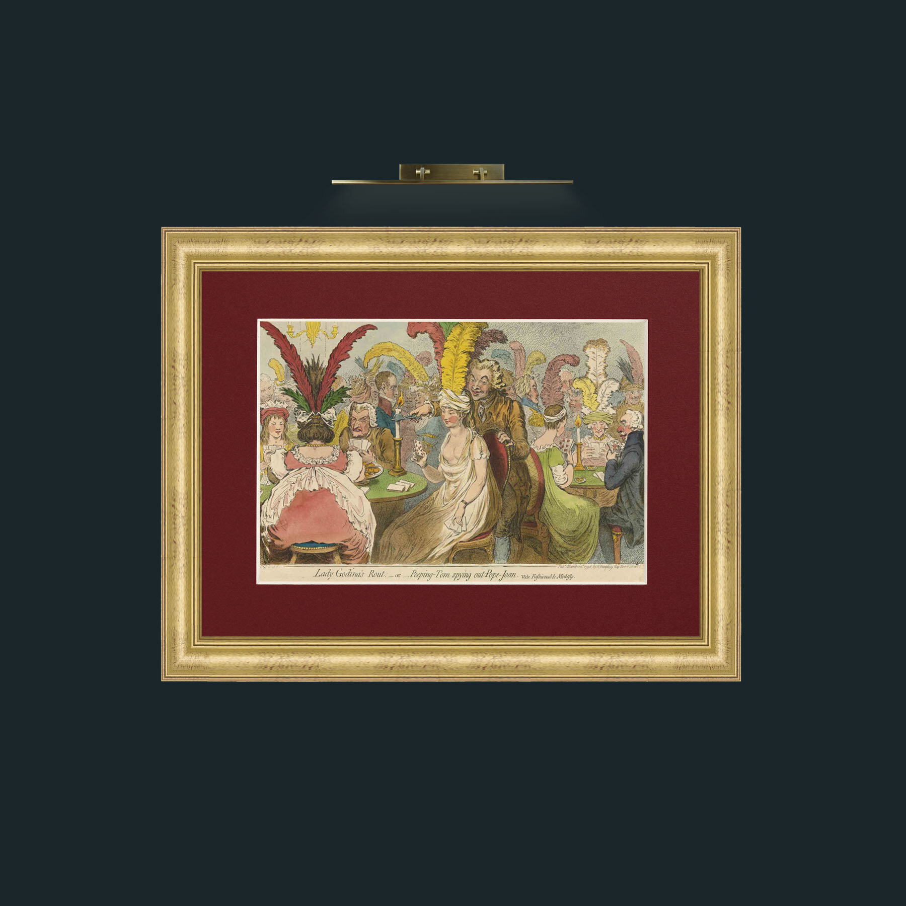 Art-Peeping Tom-Frame-9WideGilt-Mount-4Red.jpg