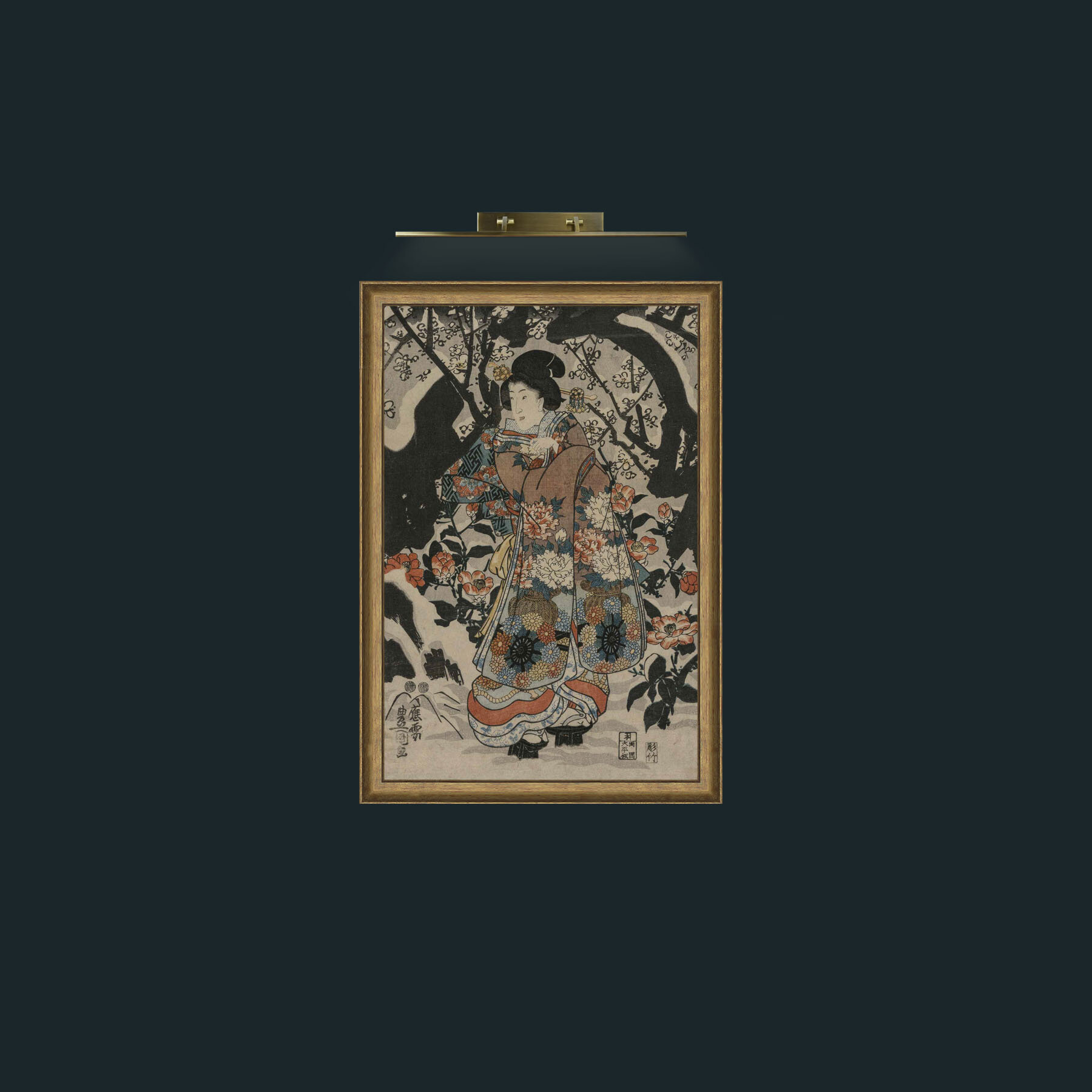 Art-Plum Blossom-Frame-8RedGreenGilt.jpg