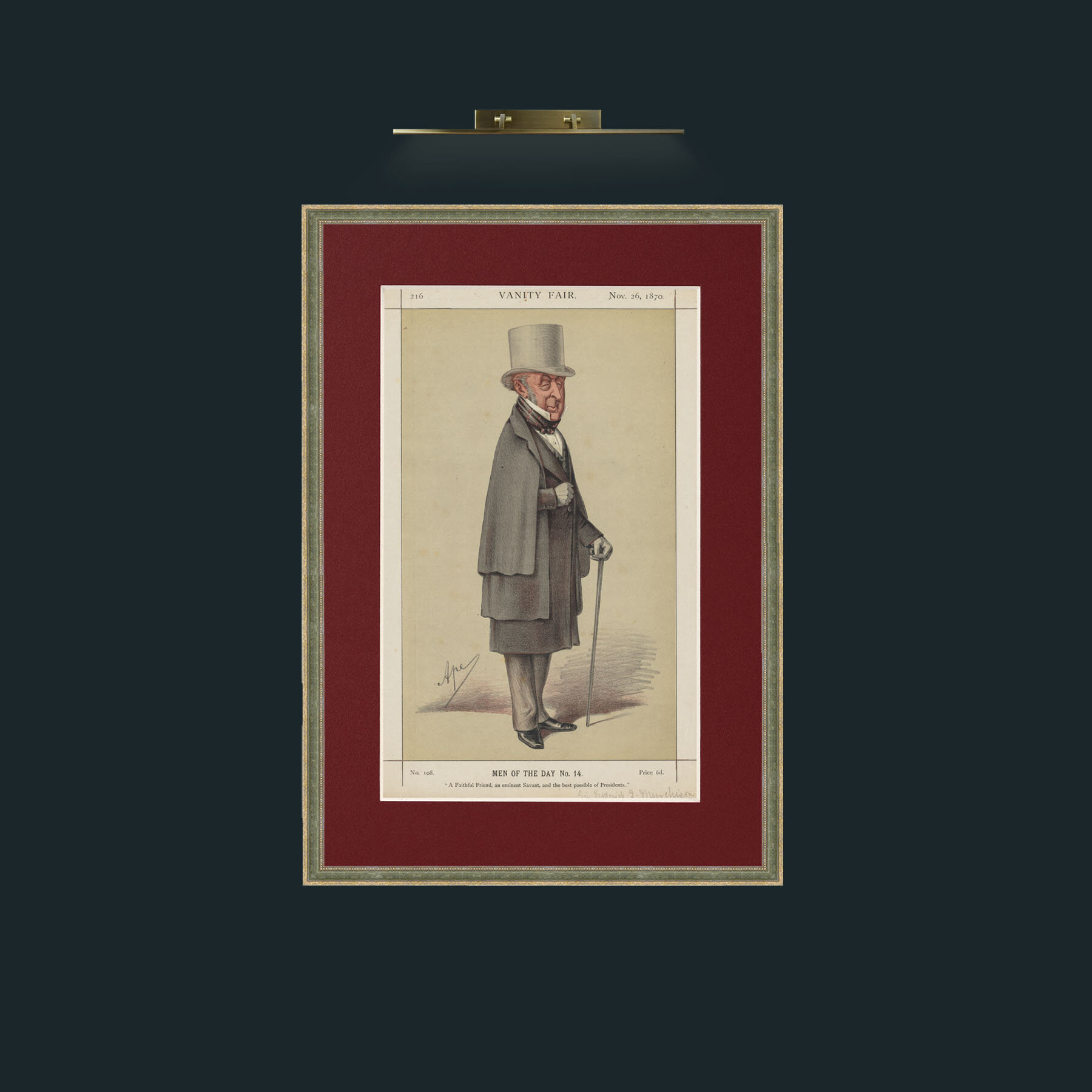 Art-President.jpg-Frame-2GreenGiltTextured-Mount-4Red.jpg