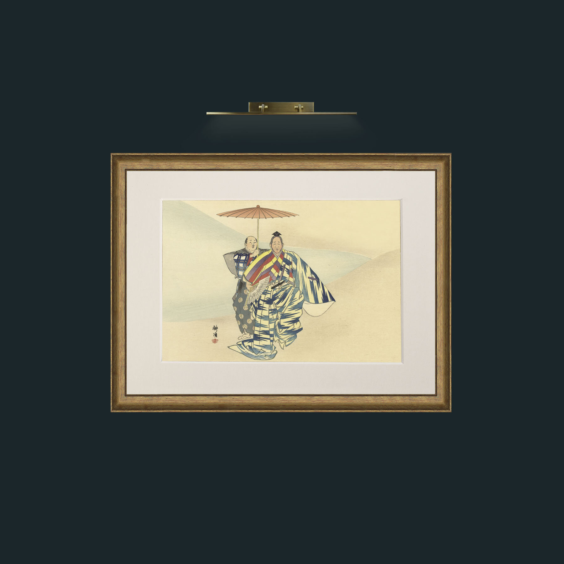 Art-Shade for One-Frame-8AntiqueRedGoldGilt-Mount-1Antique.jpg