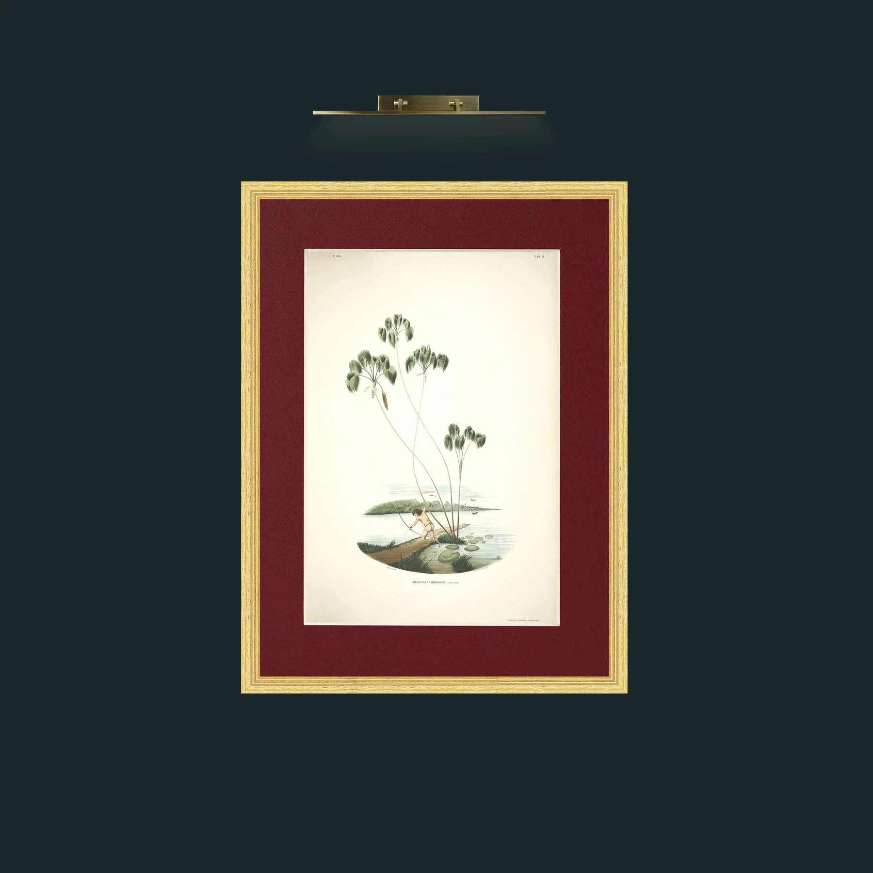 Art-Spear Fishing.jpg-Frame-4BevelledGilt-Mount-4Red.jpg