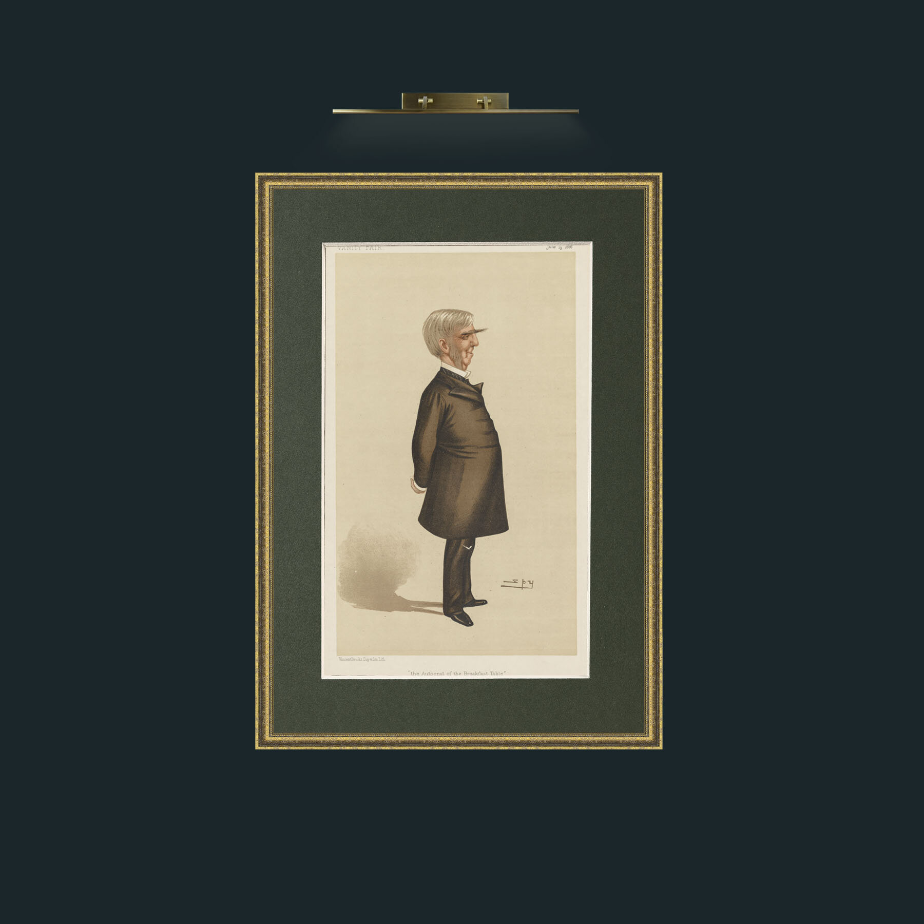 Art-The Aristocrat of the Breakfast Table.jpg-Frame-1GiltTextured-Mount-2Green.jpg