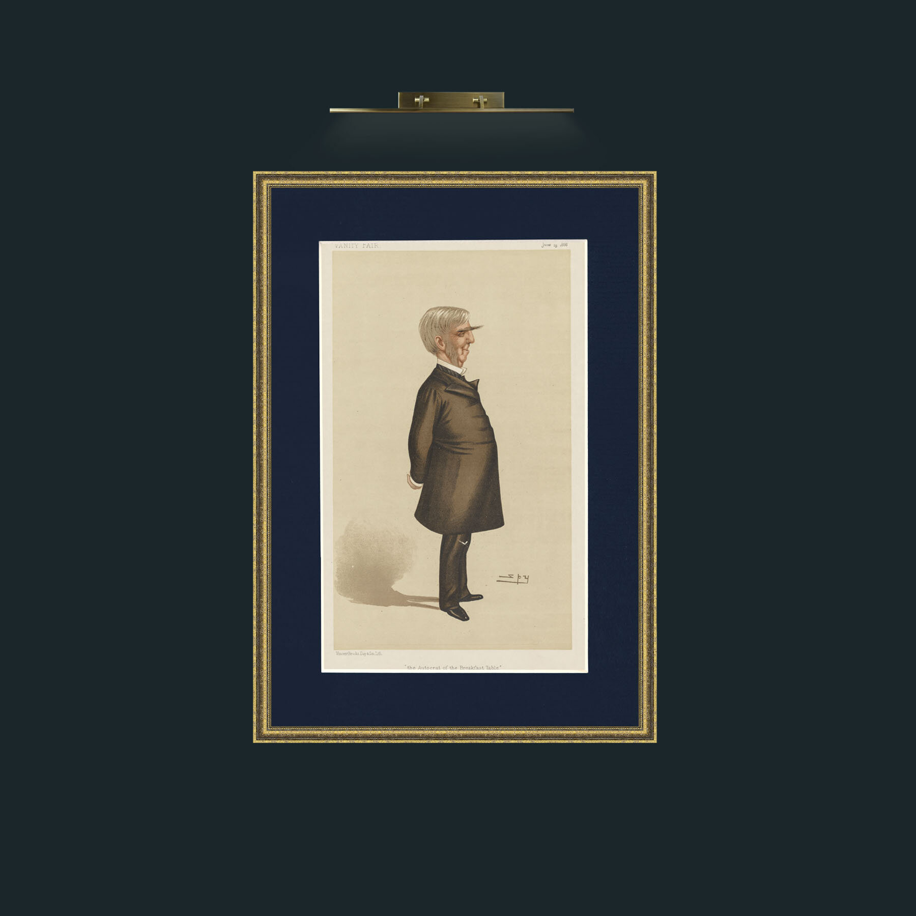 Art-The Aristocrat of the Breakfast Table.jpg-Frame-1GiltTextured-Mount-3Blue.jpg