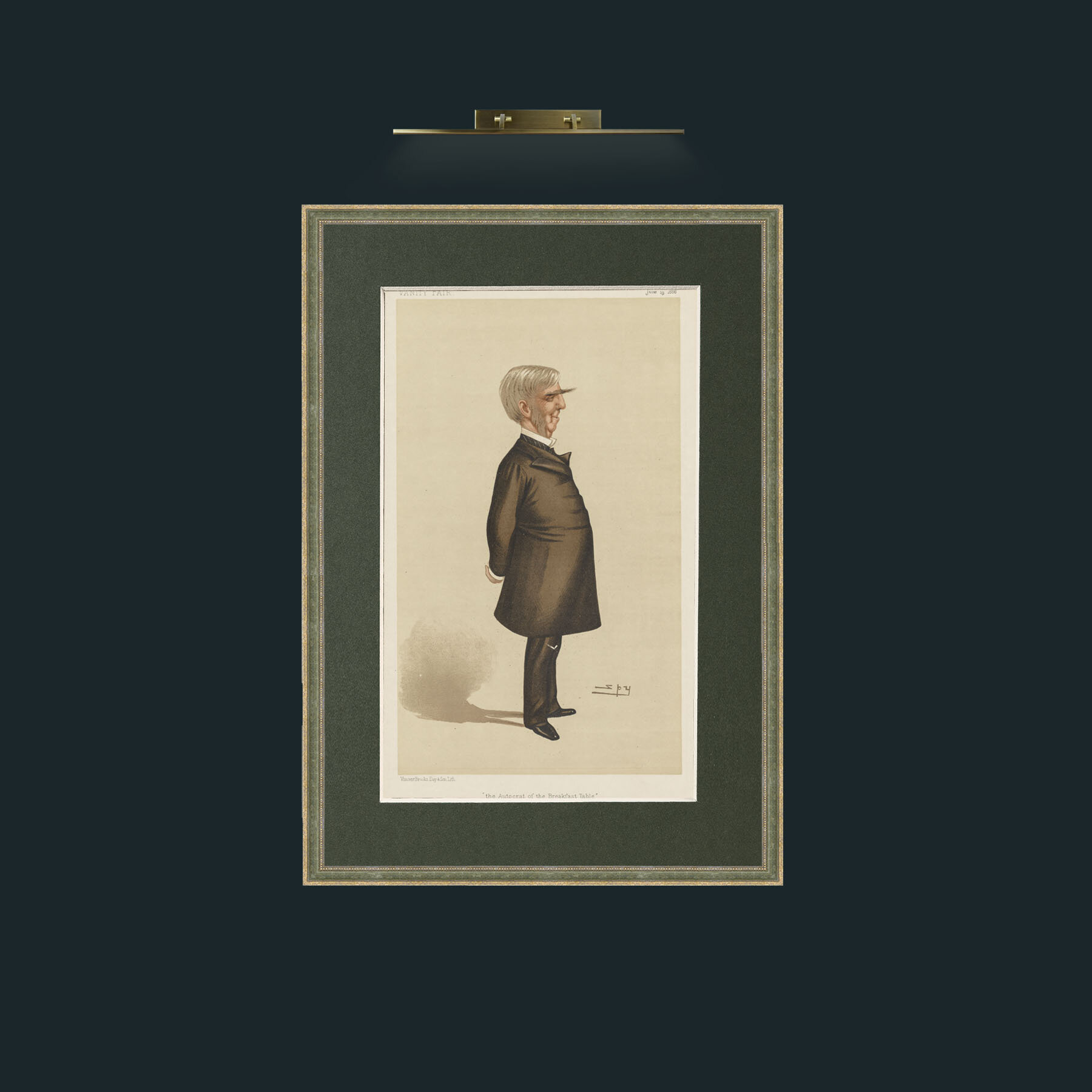 Art-The Aristocrat of the Breakfast Table.jpg-Frame-2GreenGiltTextured-Mount-2Green.jpg