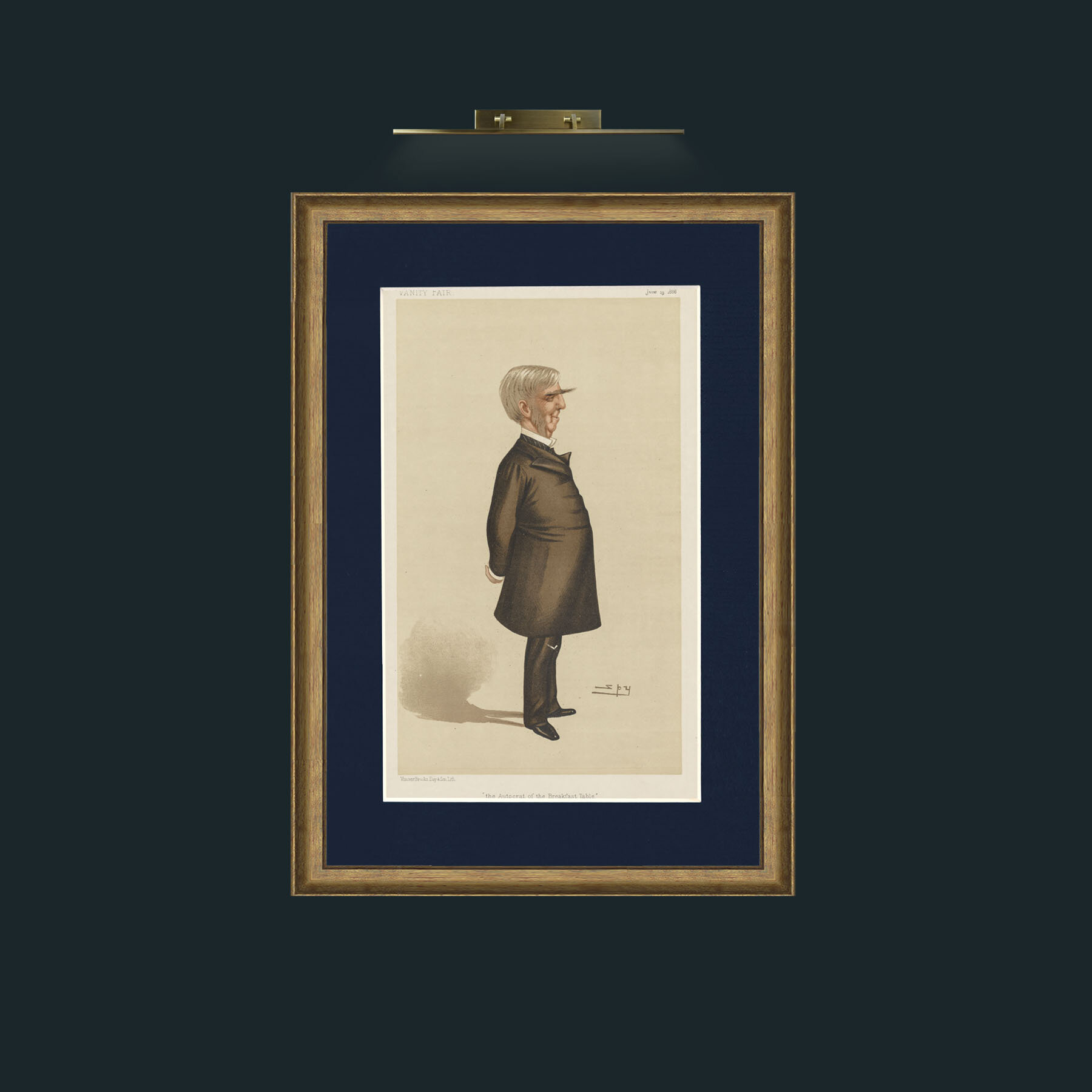 Art-The Aristocrat of the Breakfast Table.jpg-Frame-8RedGreenGilt-Mount-3Blue.jpg