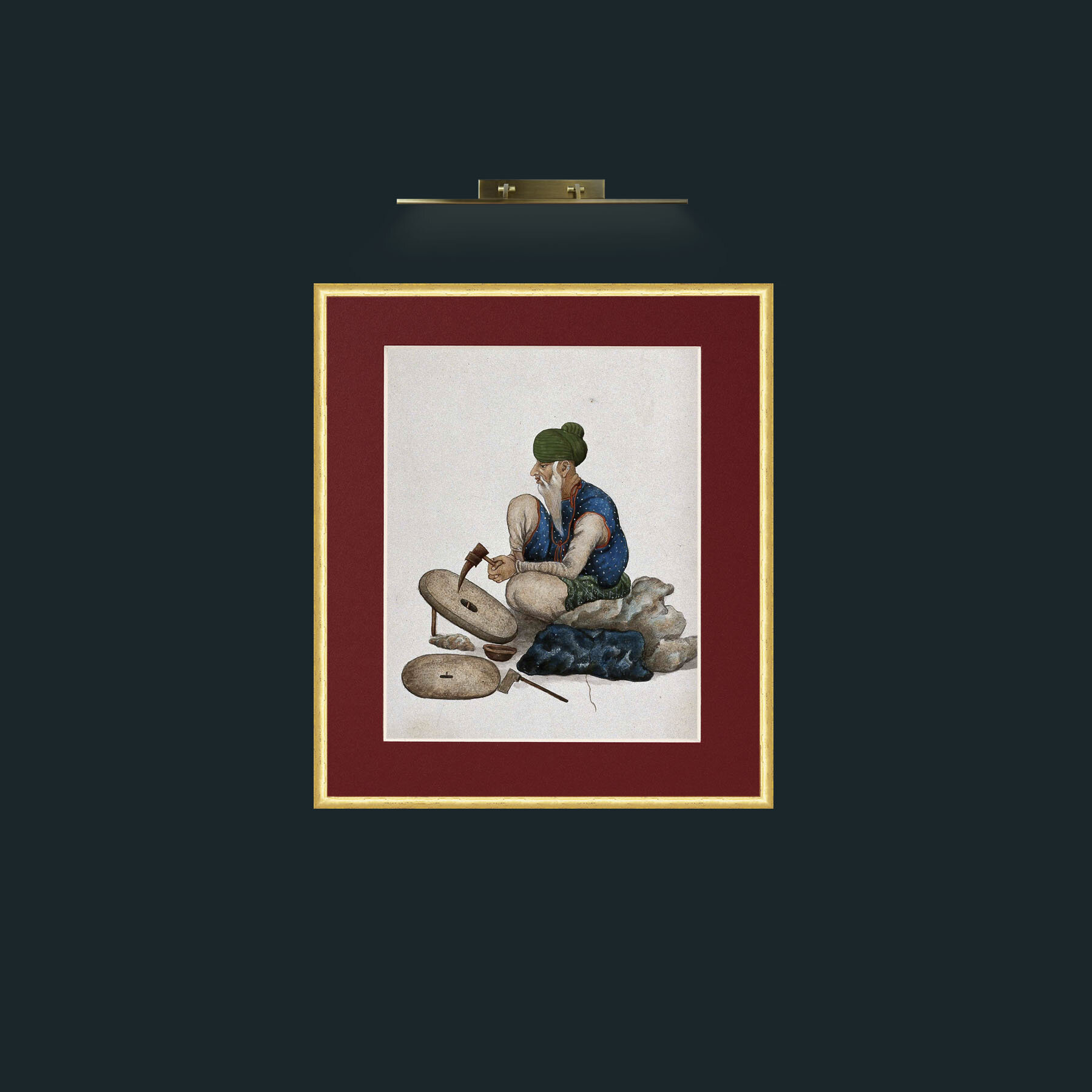 Art-The CraftsmanFrame-3RoundedGilt-Mount-4Red-Art-The Craftsman.jpg