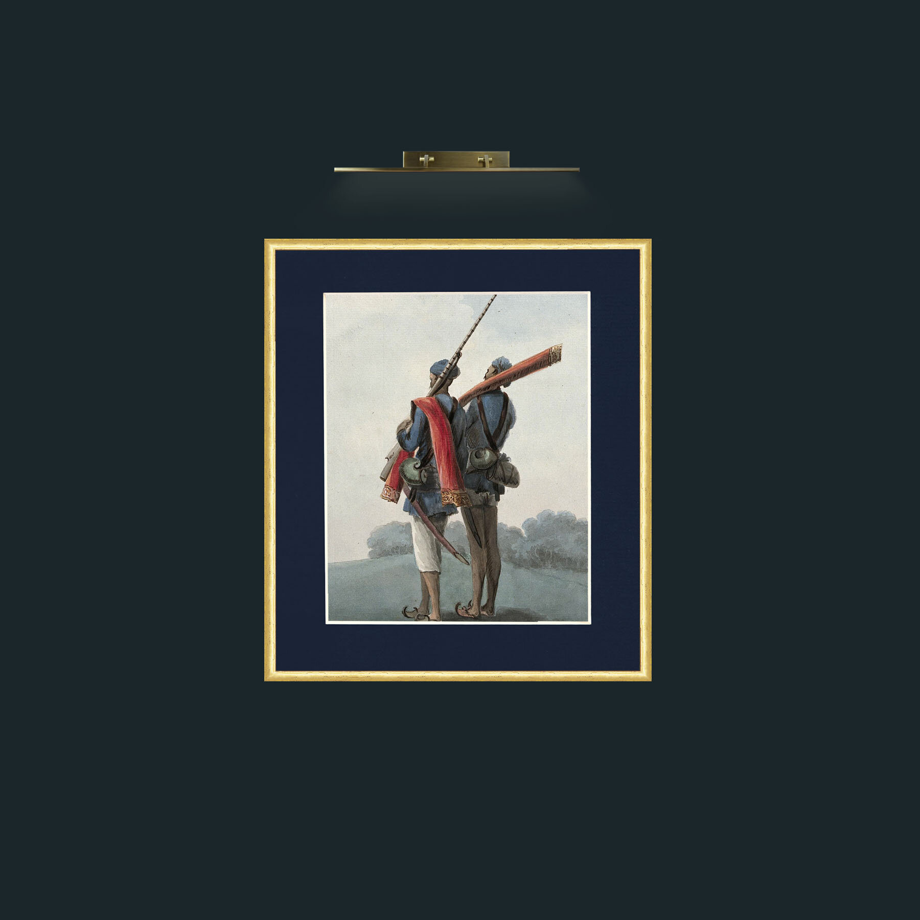 Art-The GuardFrame-3RoundedGilt-Mount-3Blue-Art-The Guard.jpg