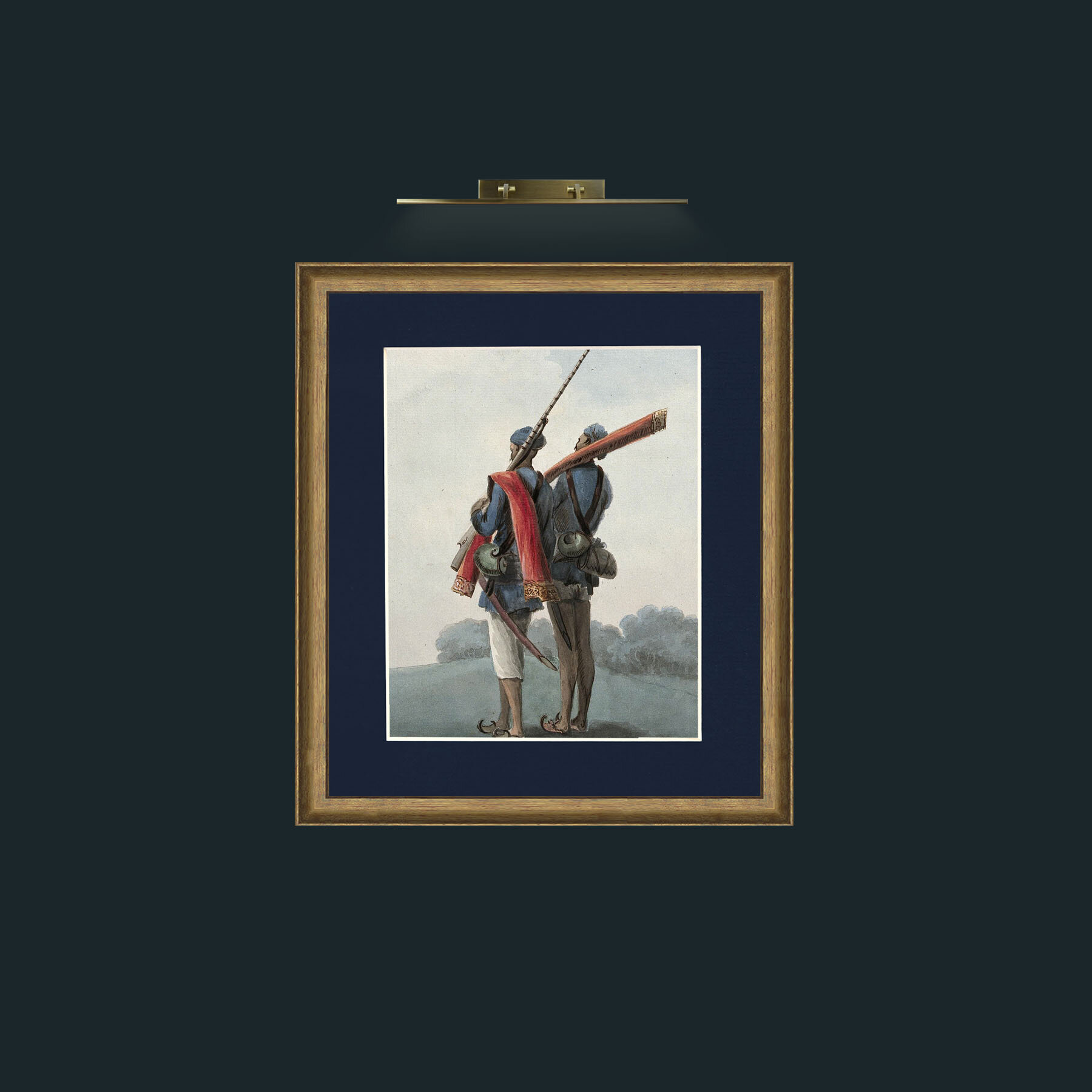 Art-The GuardFrame-8RedGreenGilt-Mount-3Blue-Art-The Guard.jpg