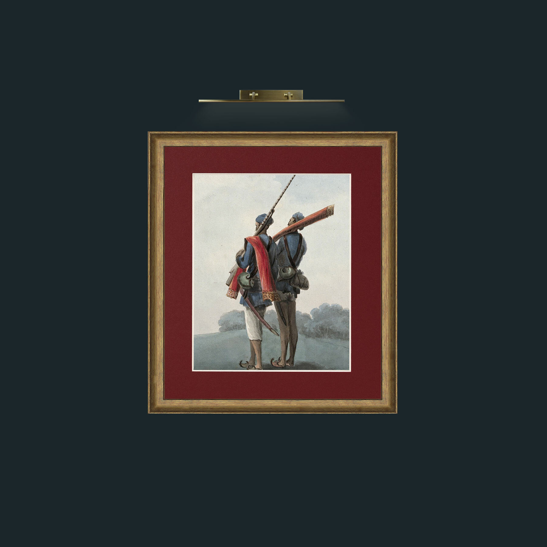 Art-The GuardFrame-8RedGreenGilt-Mount-4Red-Art-The Guard.jpg