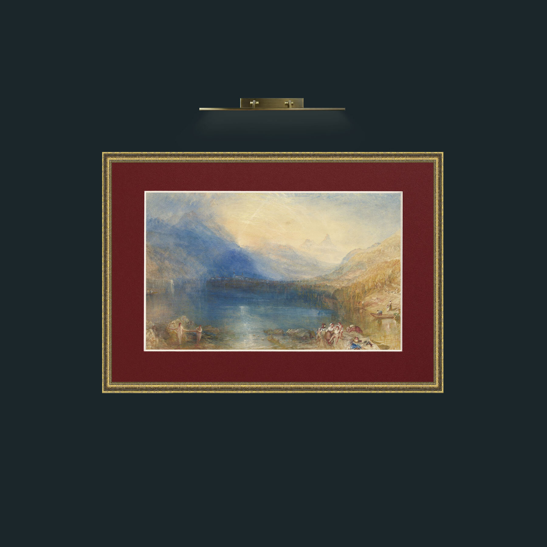 Art-The Lake of Zug.jpg-Frame-1GiltTextured-Mount-4Red.jpg