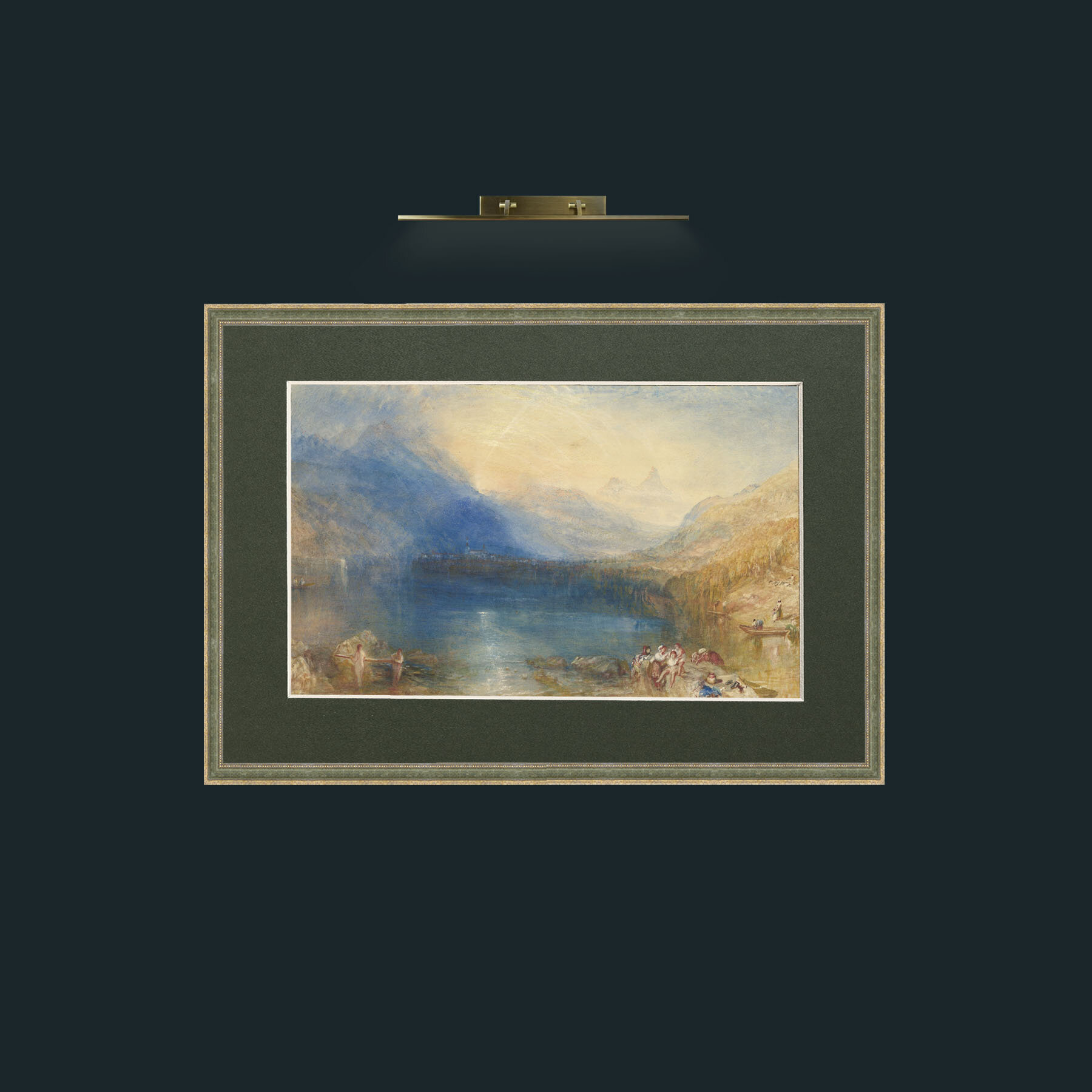 Art-The Lake of Zug.jpg-Frame-2GreenGiltTextured-Mount-2Green.jpg