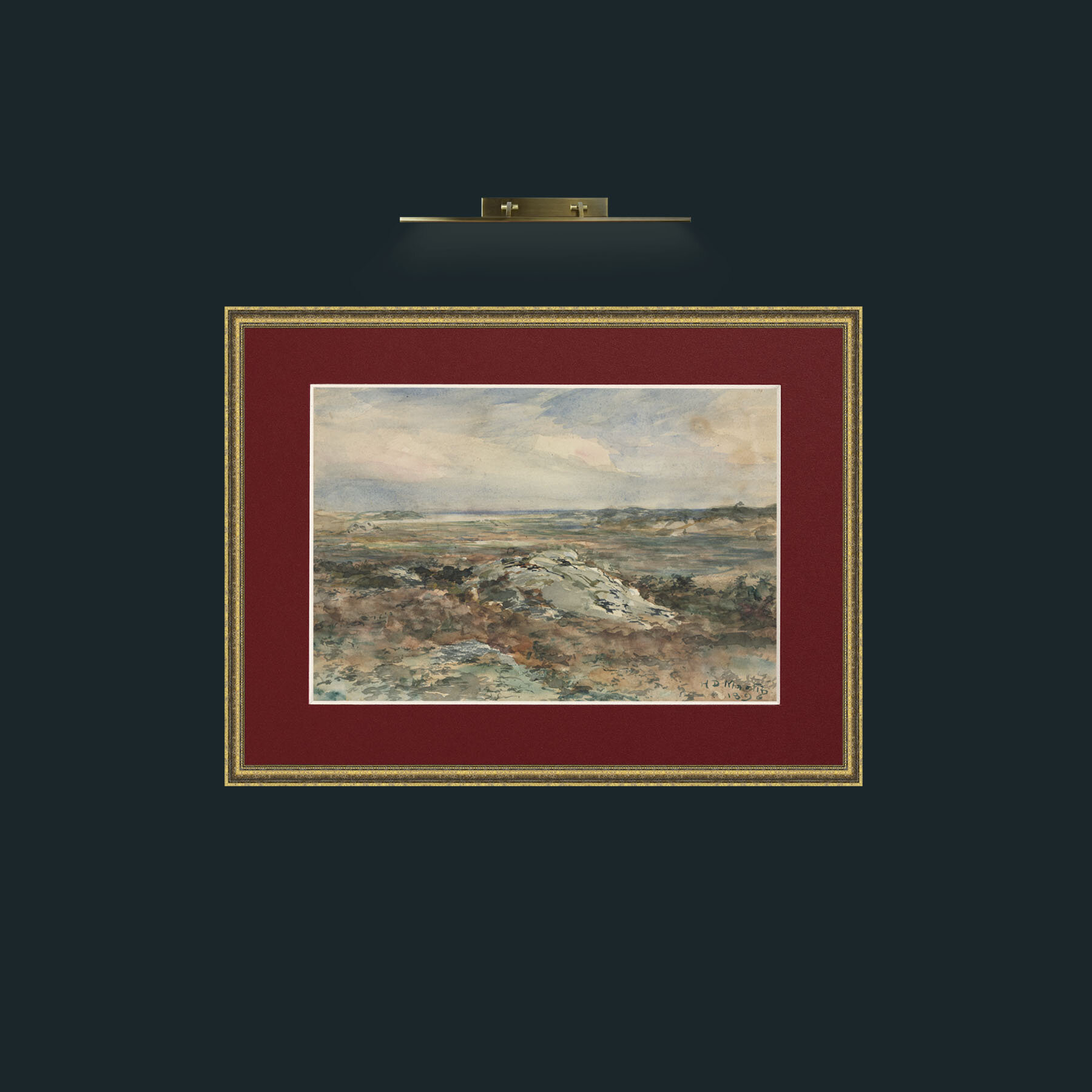 Art-The Moors-Frame-1TexturedGilt-Mount-4Red.jpg