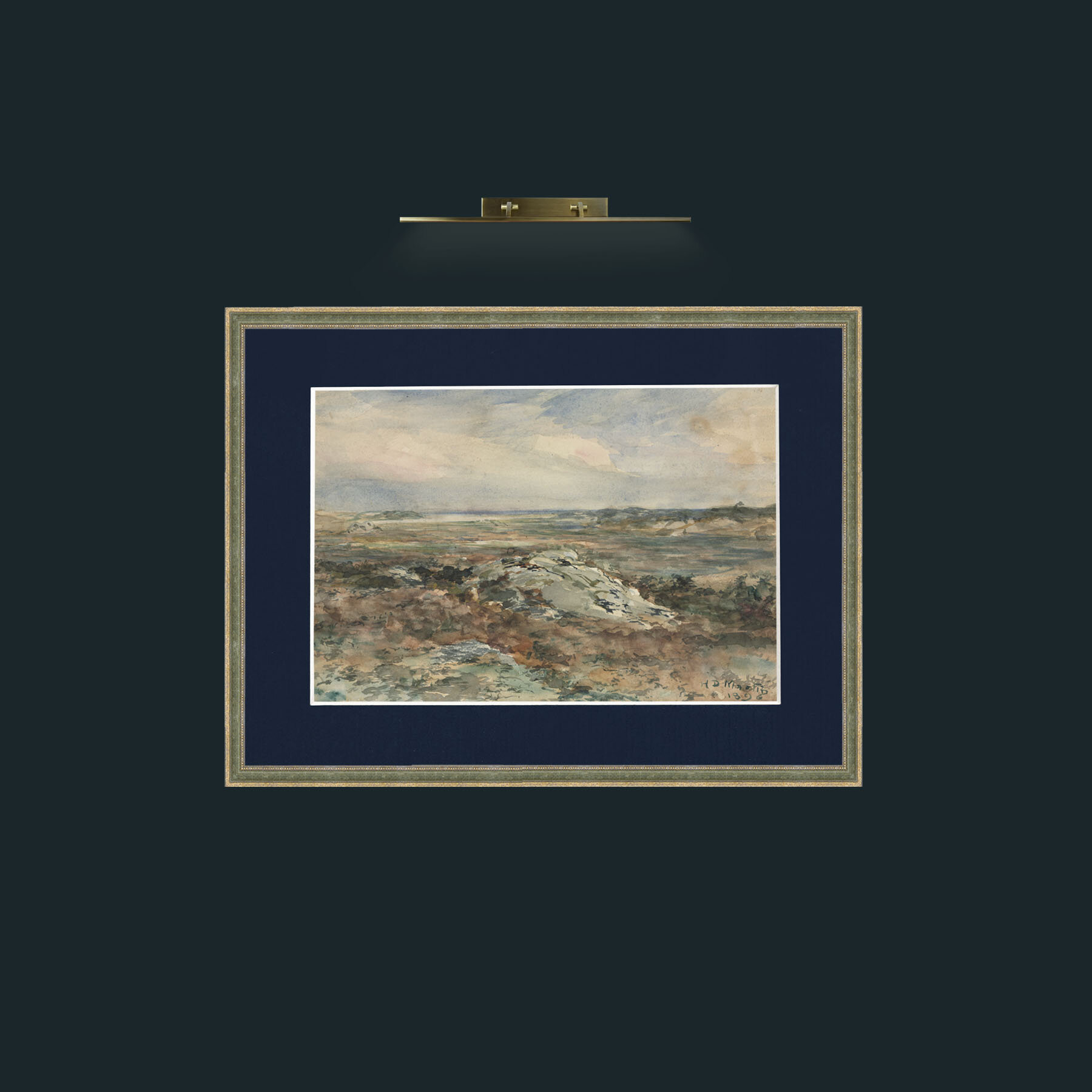 Art-The Moors-Frame-2GreenGiltTextured-Mount-3Blue.jpg
