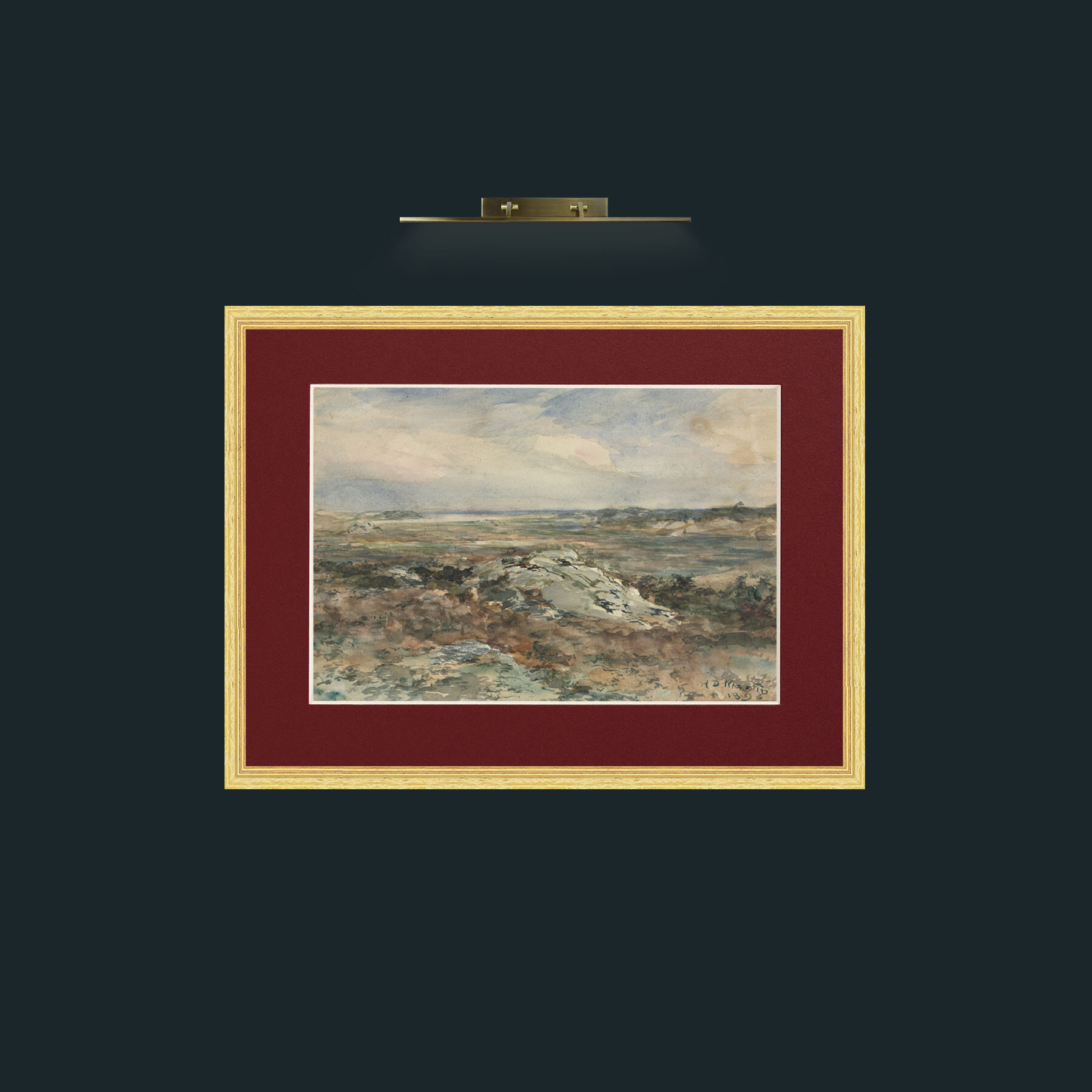 Art-The Moors-Frame-4BevelledGilt-Mount-4Red.jpg