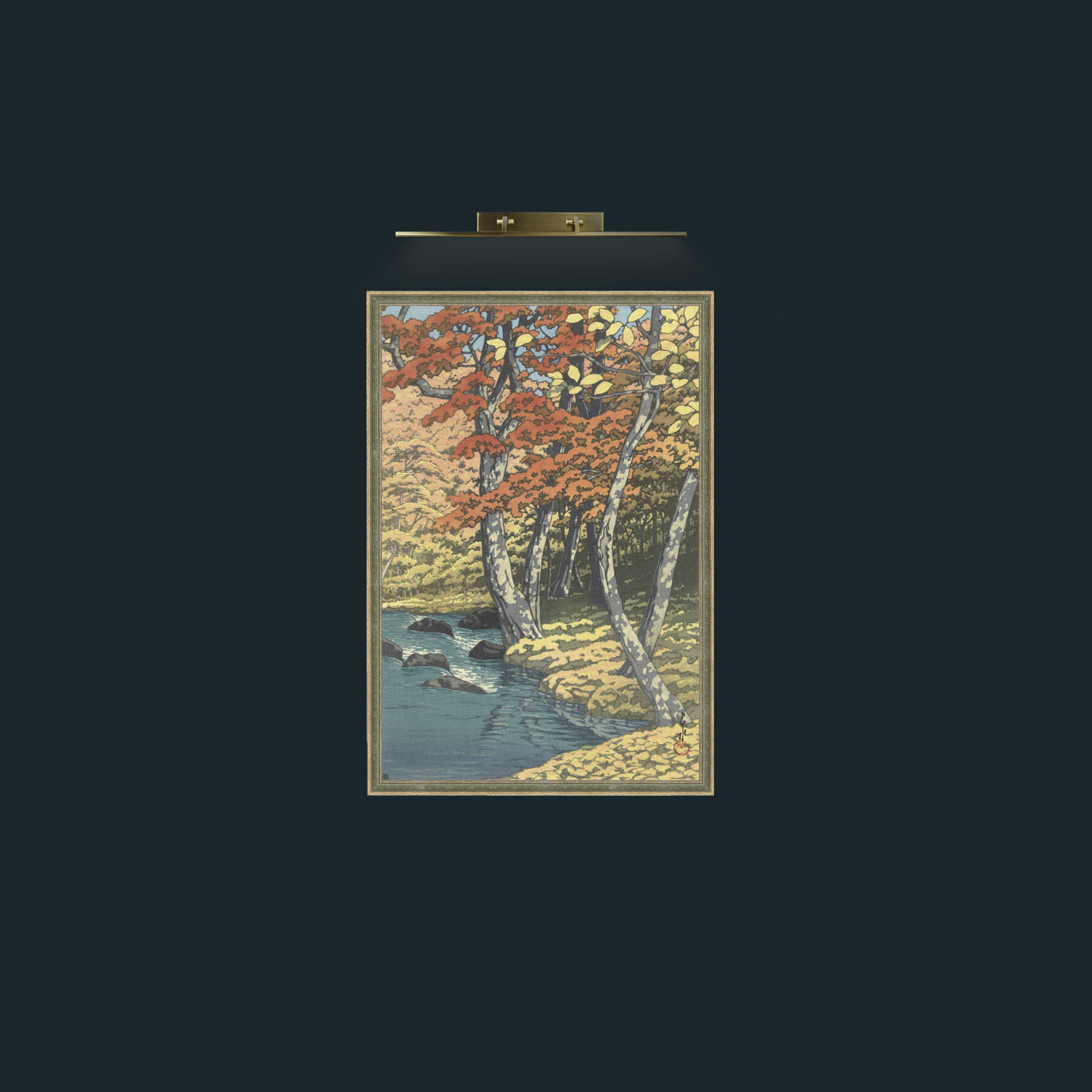Art-The River in Autumn-Frame-2GreenGiltTextured.jpg