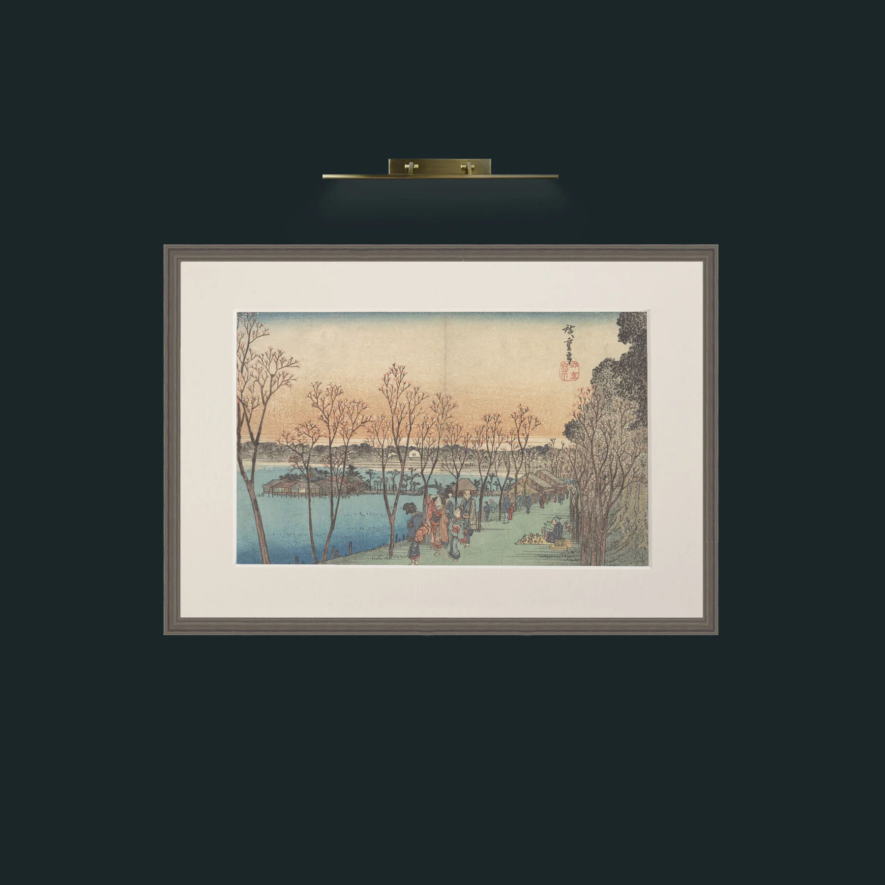Art-Ueno Shinobazu No Ike.jpg-Frame-6Grey-Mount-1Antique.jpg