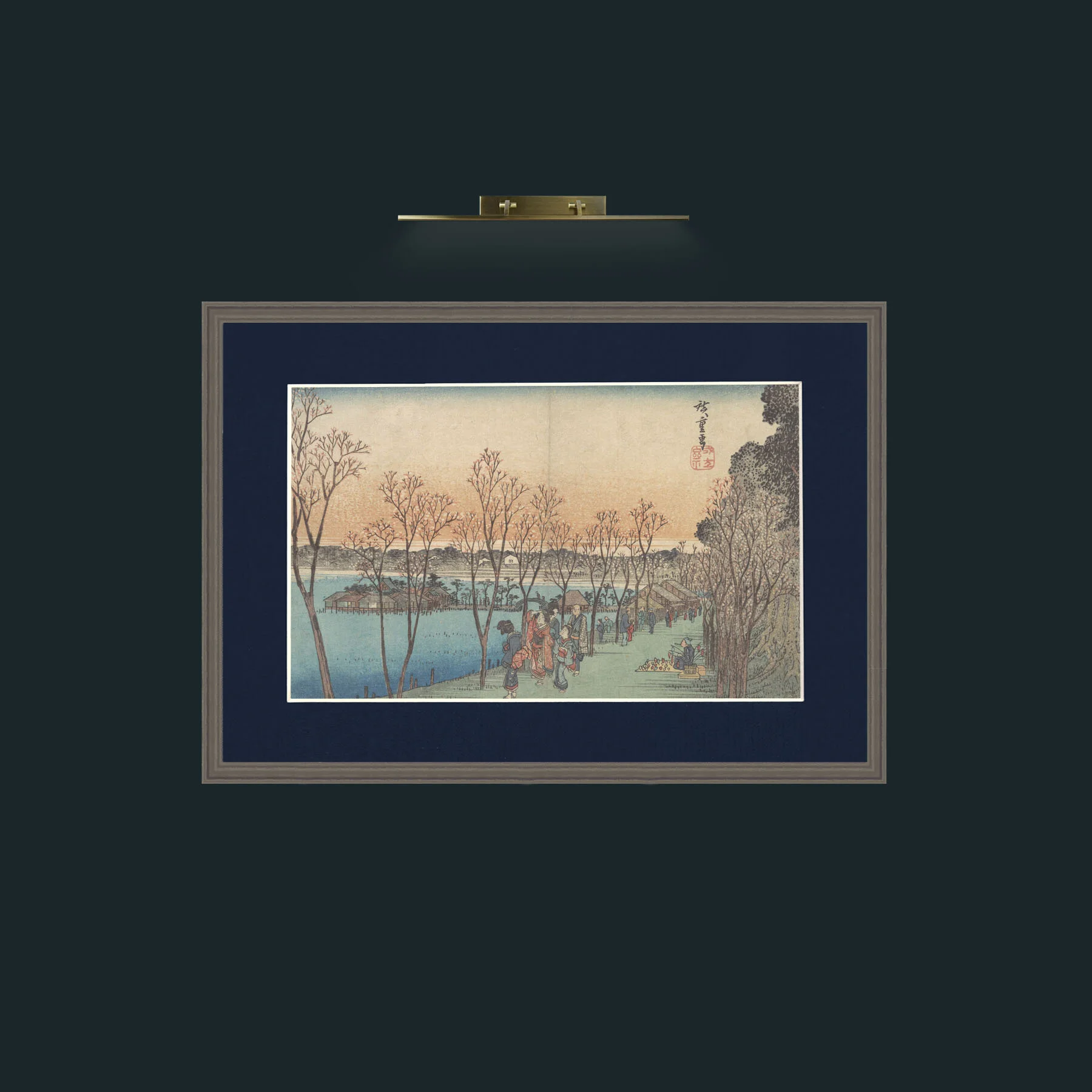 Art-Ueno Shinobazu No Ike.jpg-Frame-6Grey-Mount-3Blue.jpg