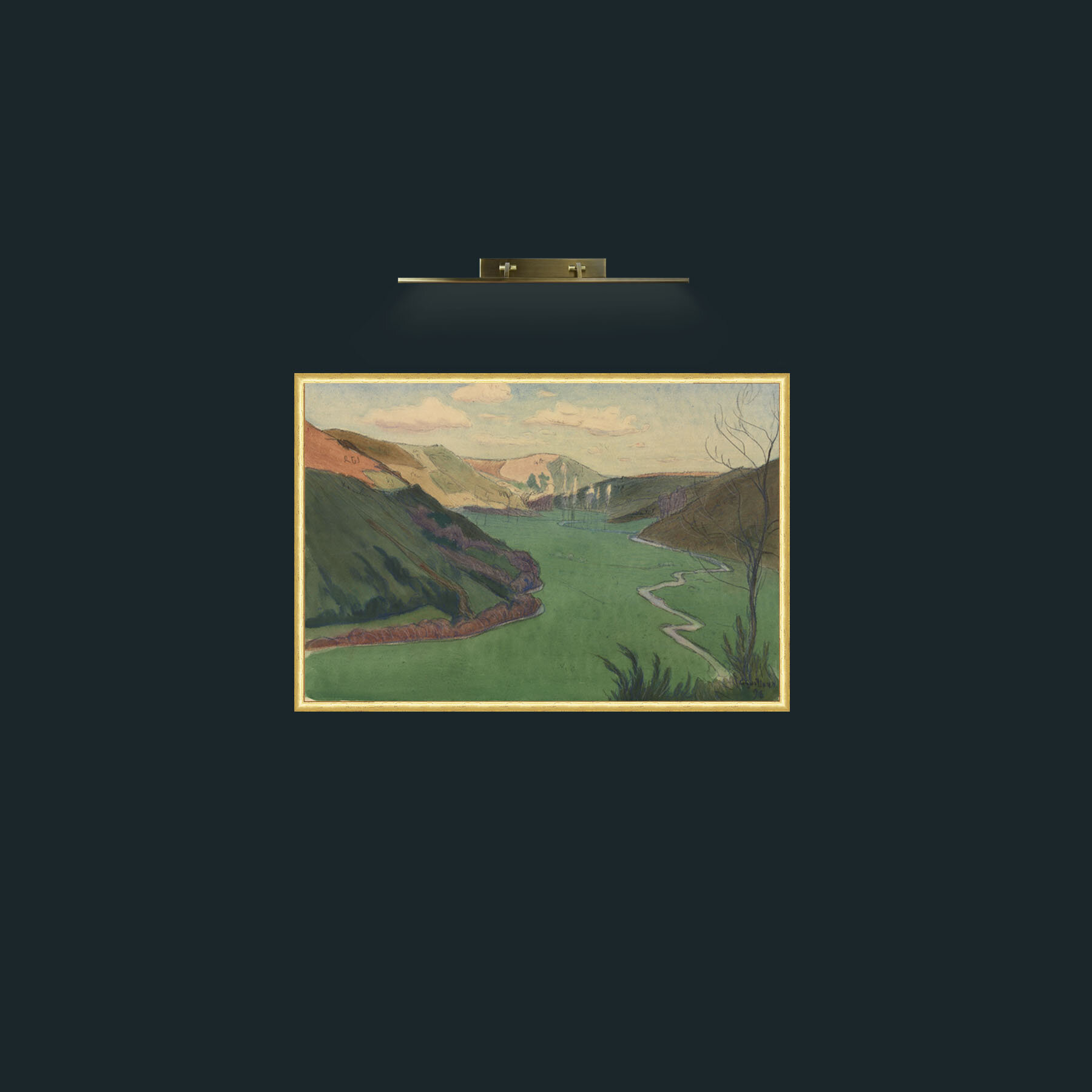 Art-Valley of the Stangala, Near Quimper-Frame-3RoundedGilt.jpg