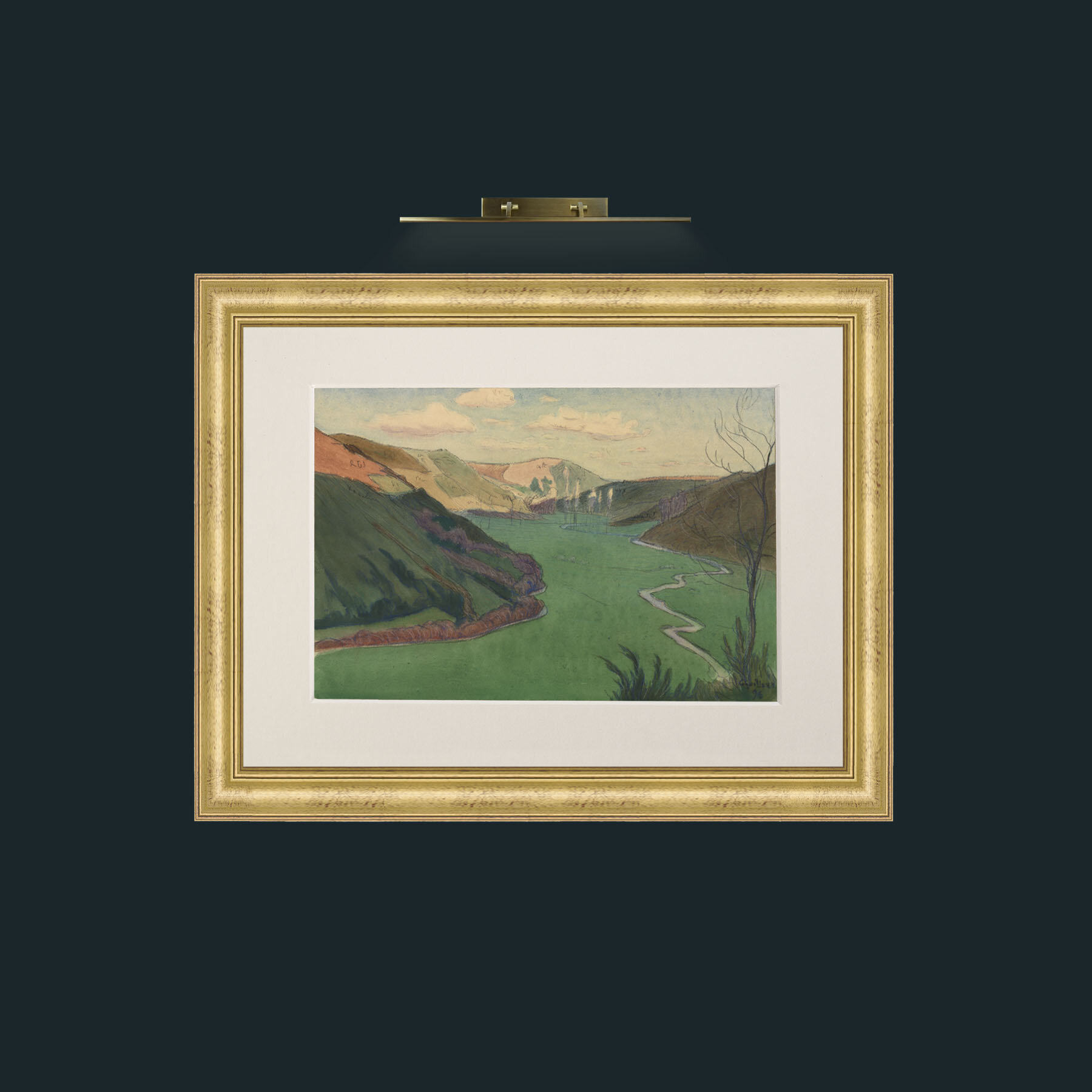 Art-Valley of the Stangala, Near Quimper-Frame-9WideGilt-Mount-1Antique.jpg