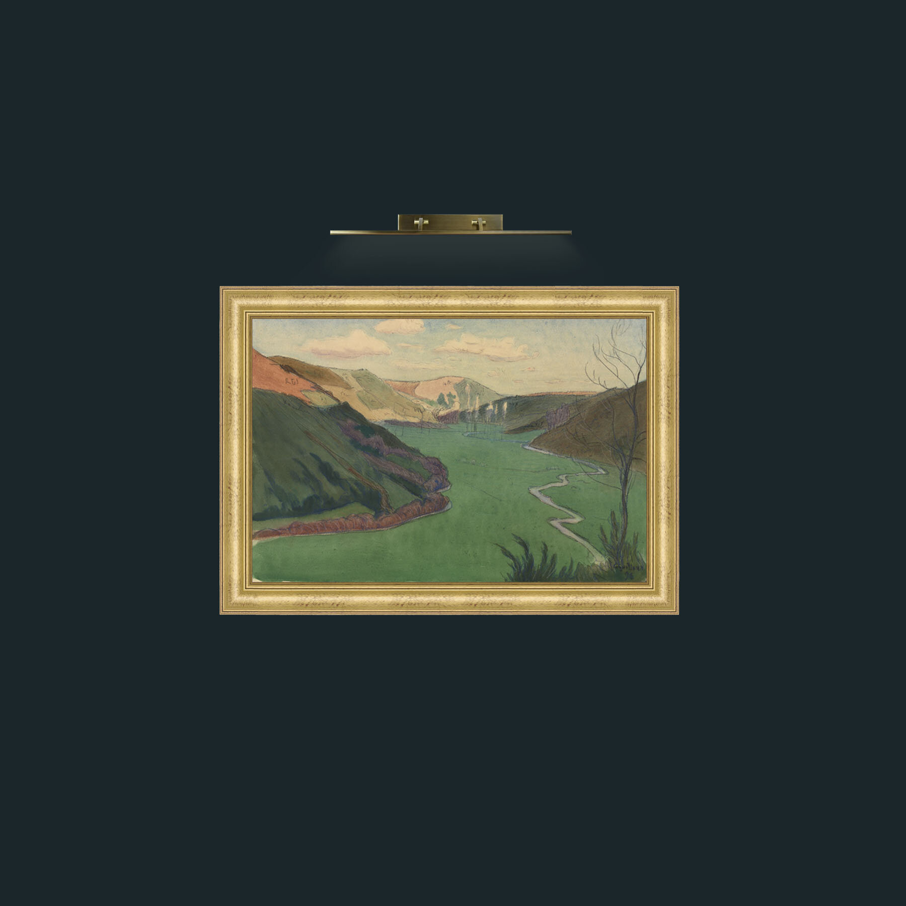 Art-Valley of the Stangala, Near Quimper-Frame-9WideGilt.jpg