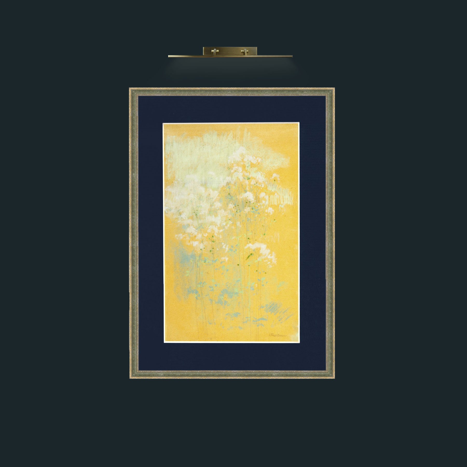 Frame-2GreenGiltTextured-Mount-3Blue-Art-Background.jpg