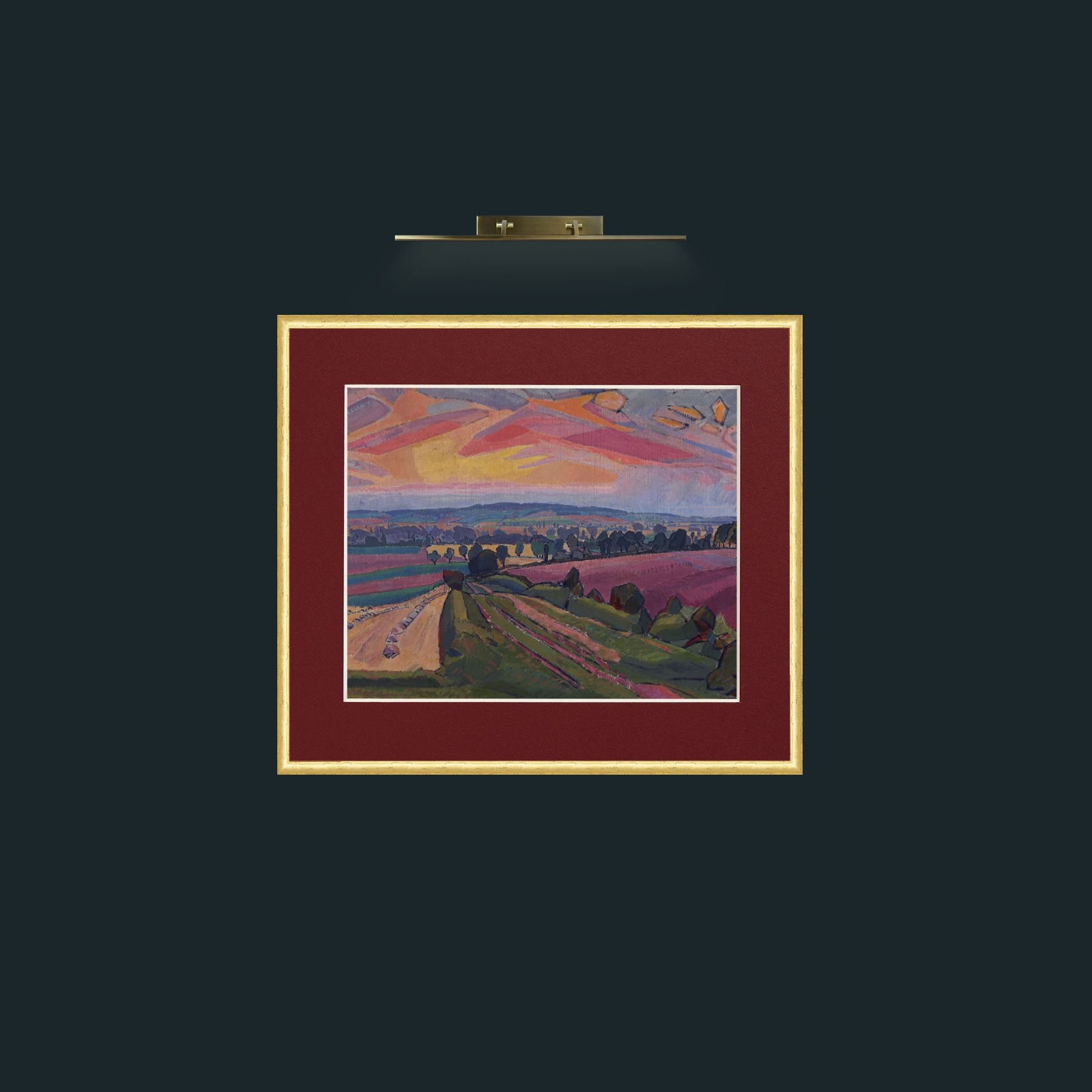 Frame-3RoundedGilt-Mount-4Red-Art-Background.jpg