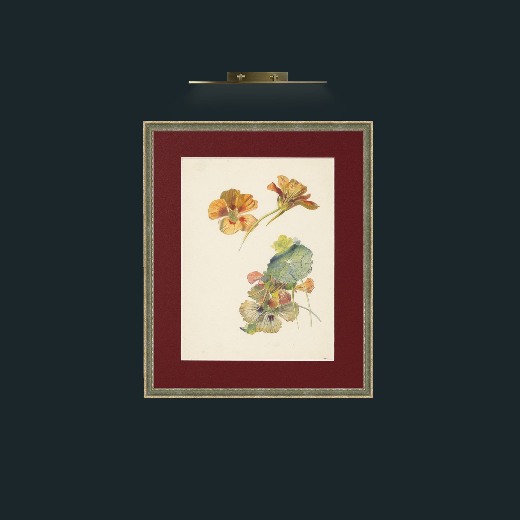 Frame-2GreenGilttextured-Mount-4Red-Art-Background.jpg
