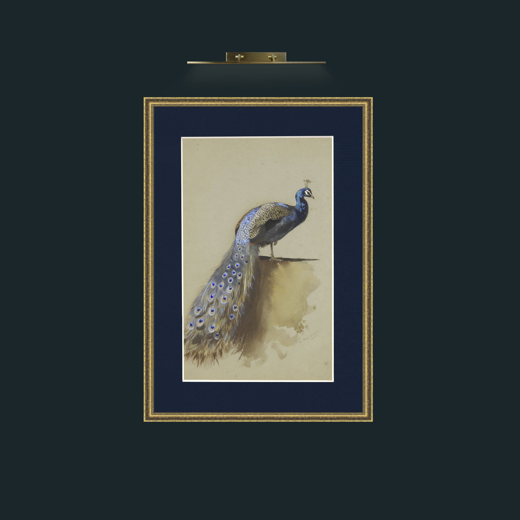 Frame-1GiltTextured-Mount-3Blue-Art-Background.jpg