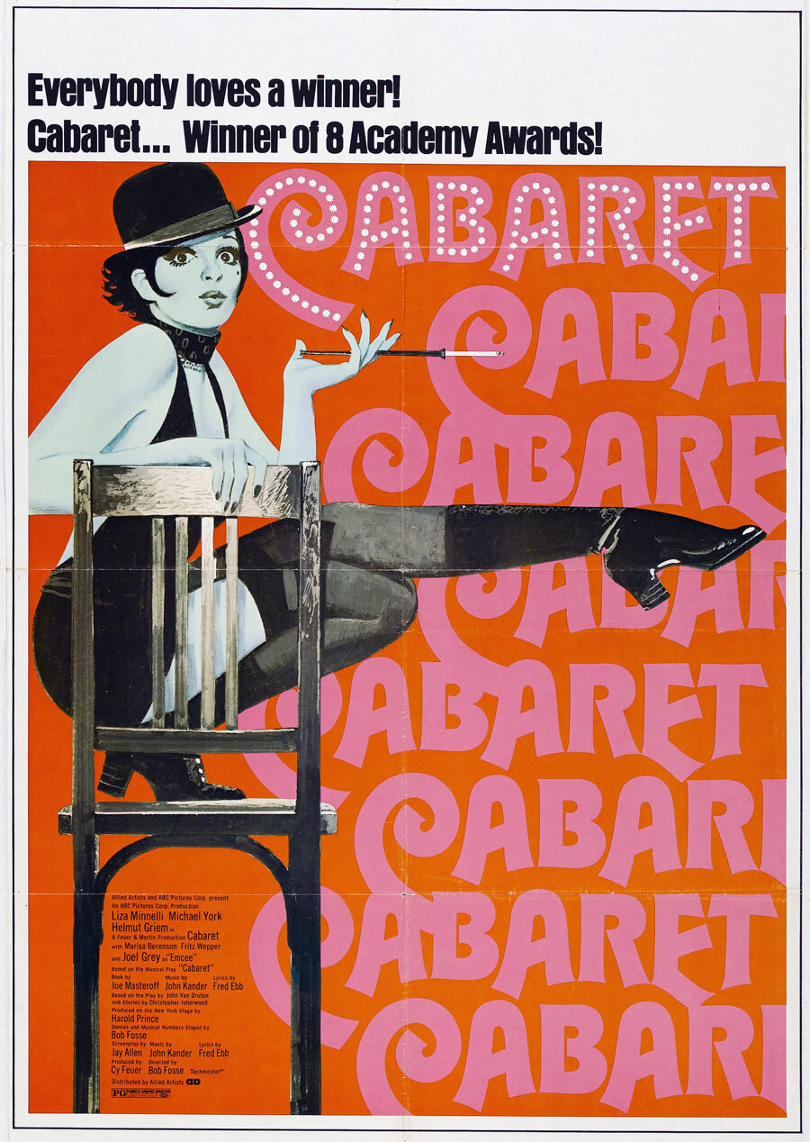 Bob Fosse "Everybody loves a winner! Cabaret ... Winner of 8 Academy Awards!" 1973