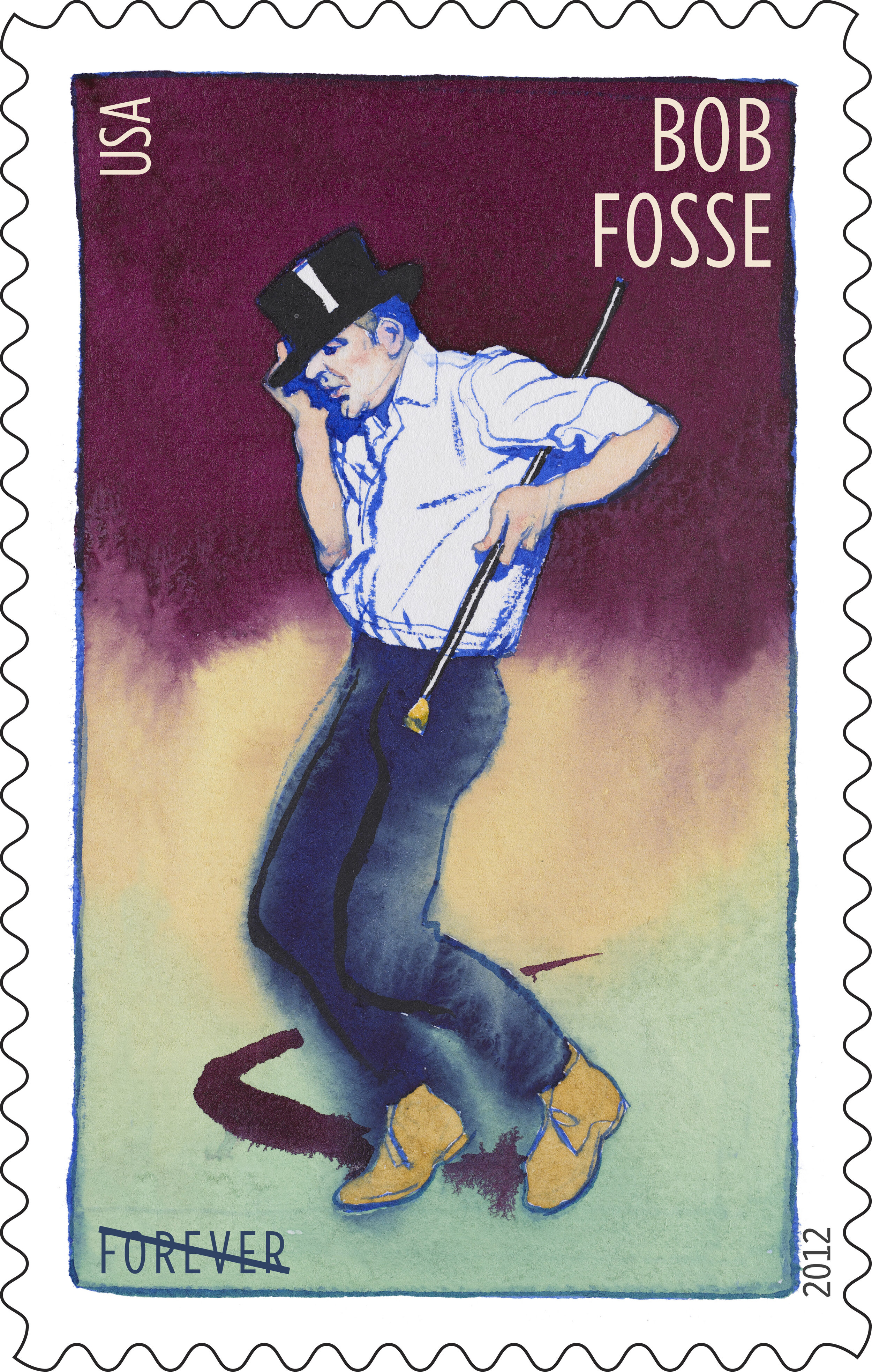 The Innovative Choreographers U.S. Postal Stamp series include Bob Fosse —  The Verdon Fosse® Legacy