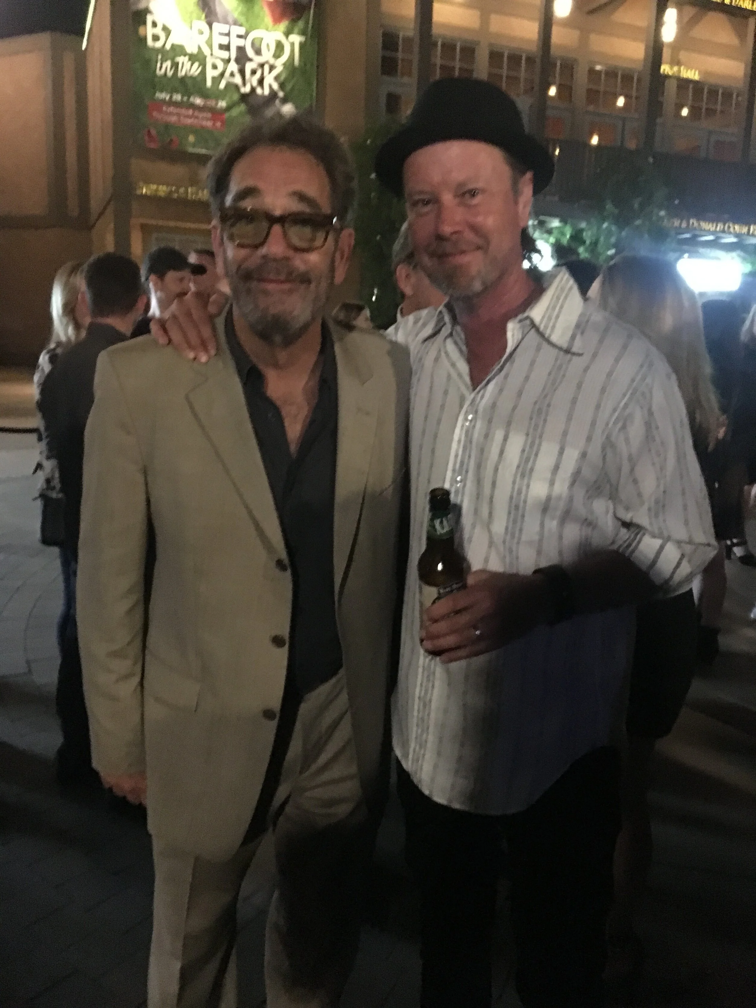  With Huey Lewis at the opening of  ‘Heart of Rock n Roll’ 